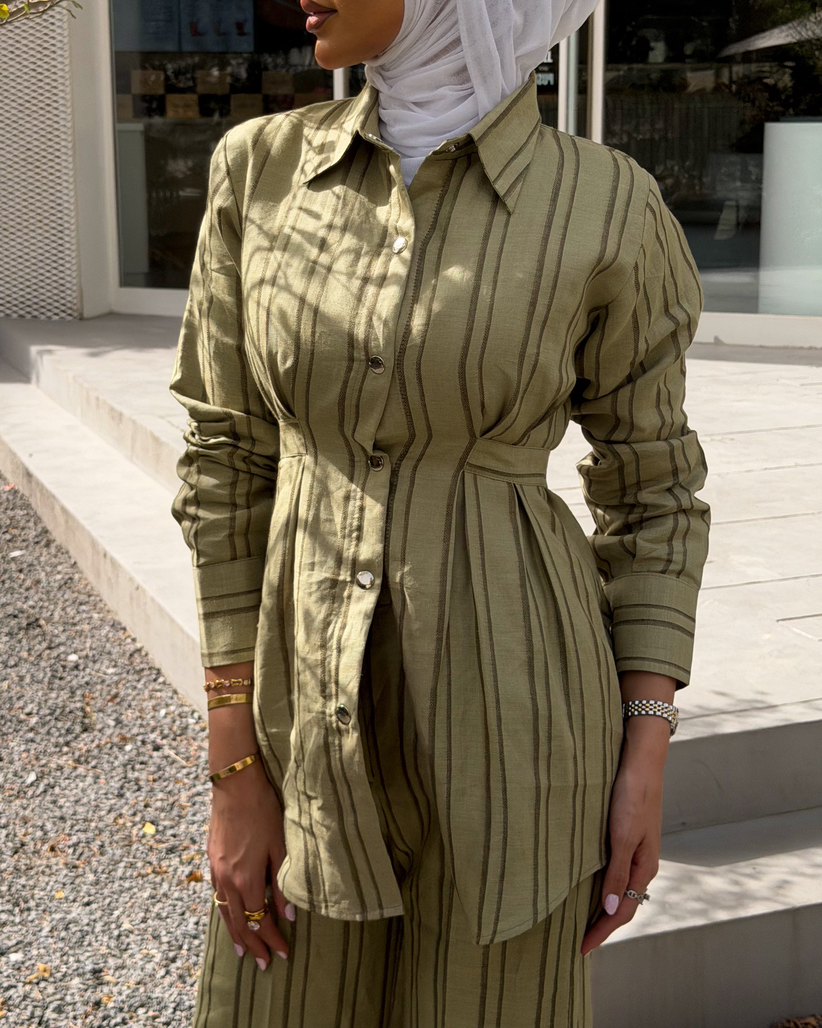 Pure Linen Green Set