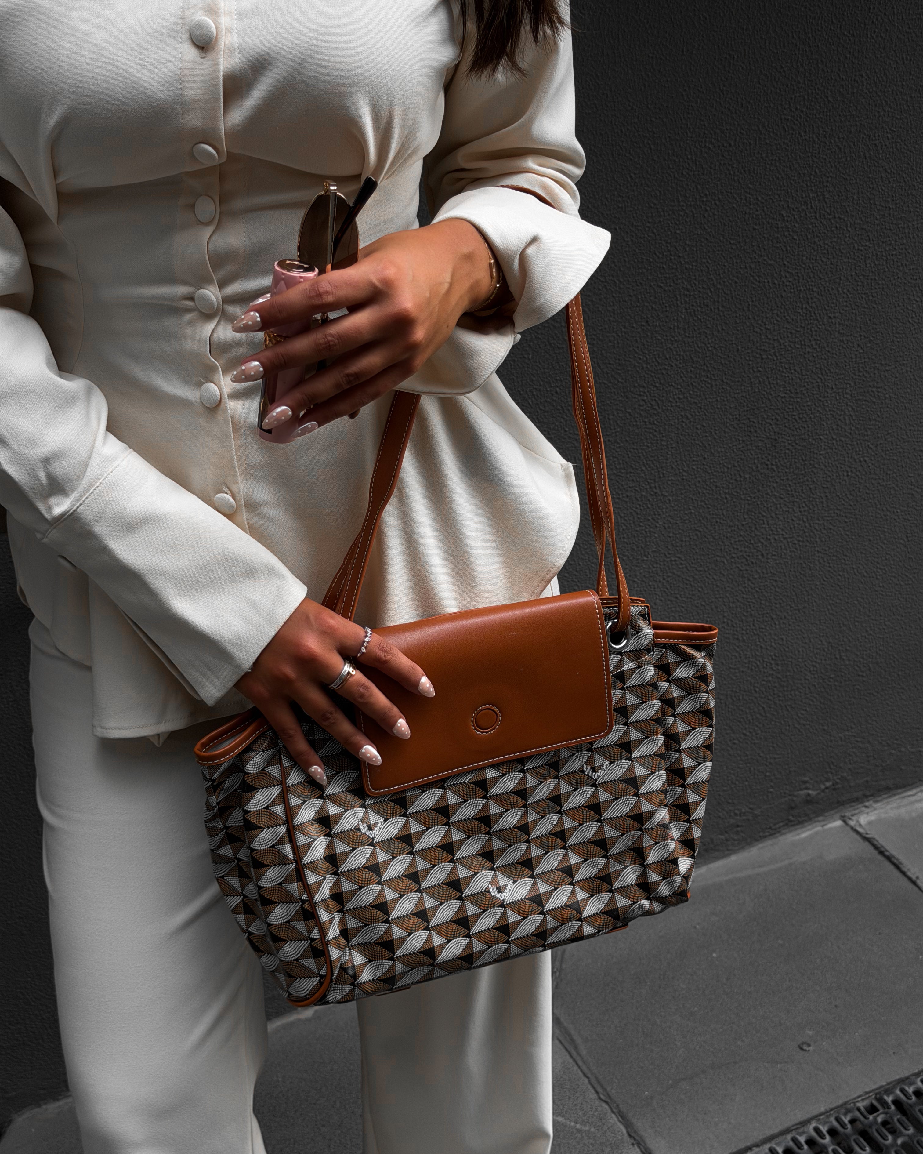 Shoulder Brown Tote Bag