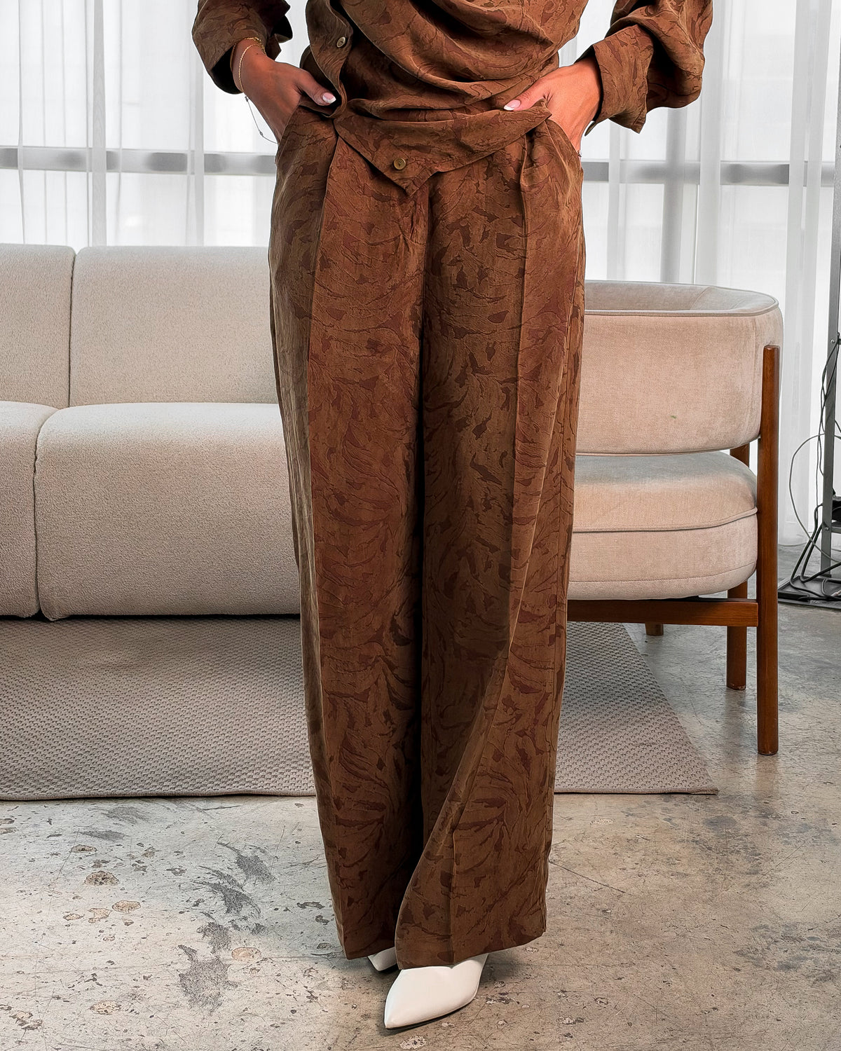 Jacquard Brown Set