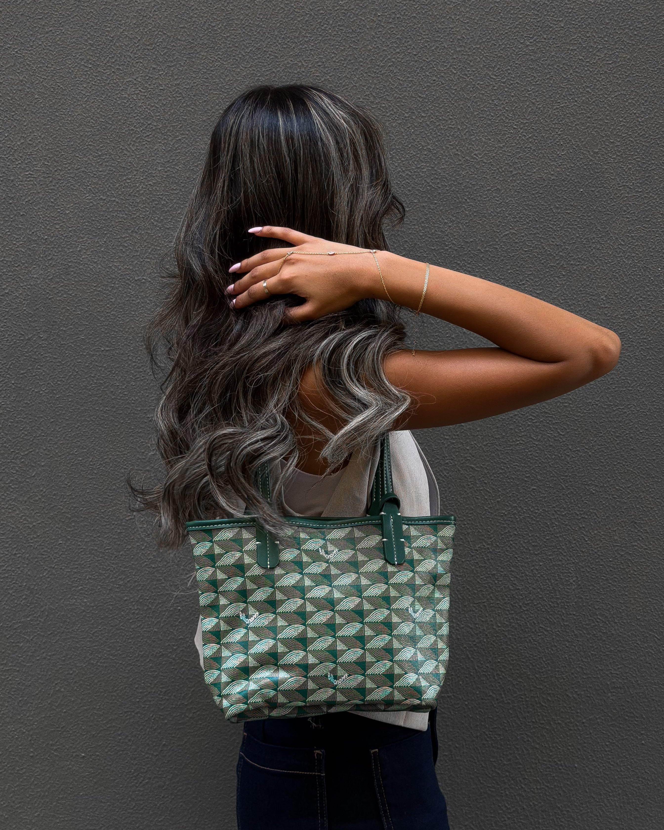 Small Green Tote Bag