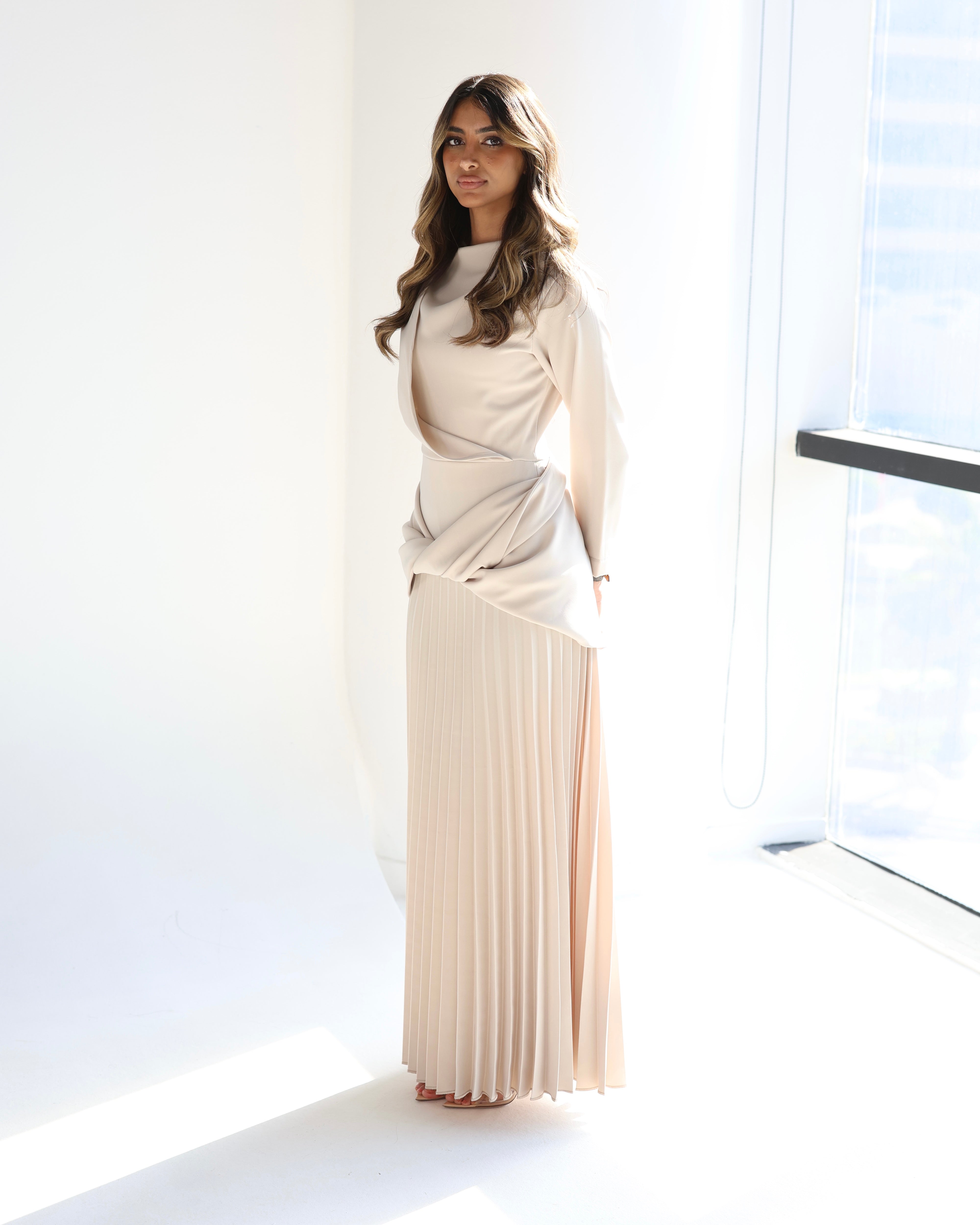 Draped Maxi Dress