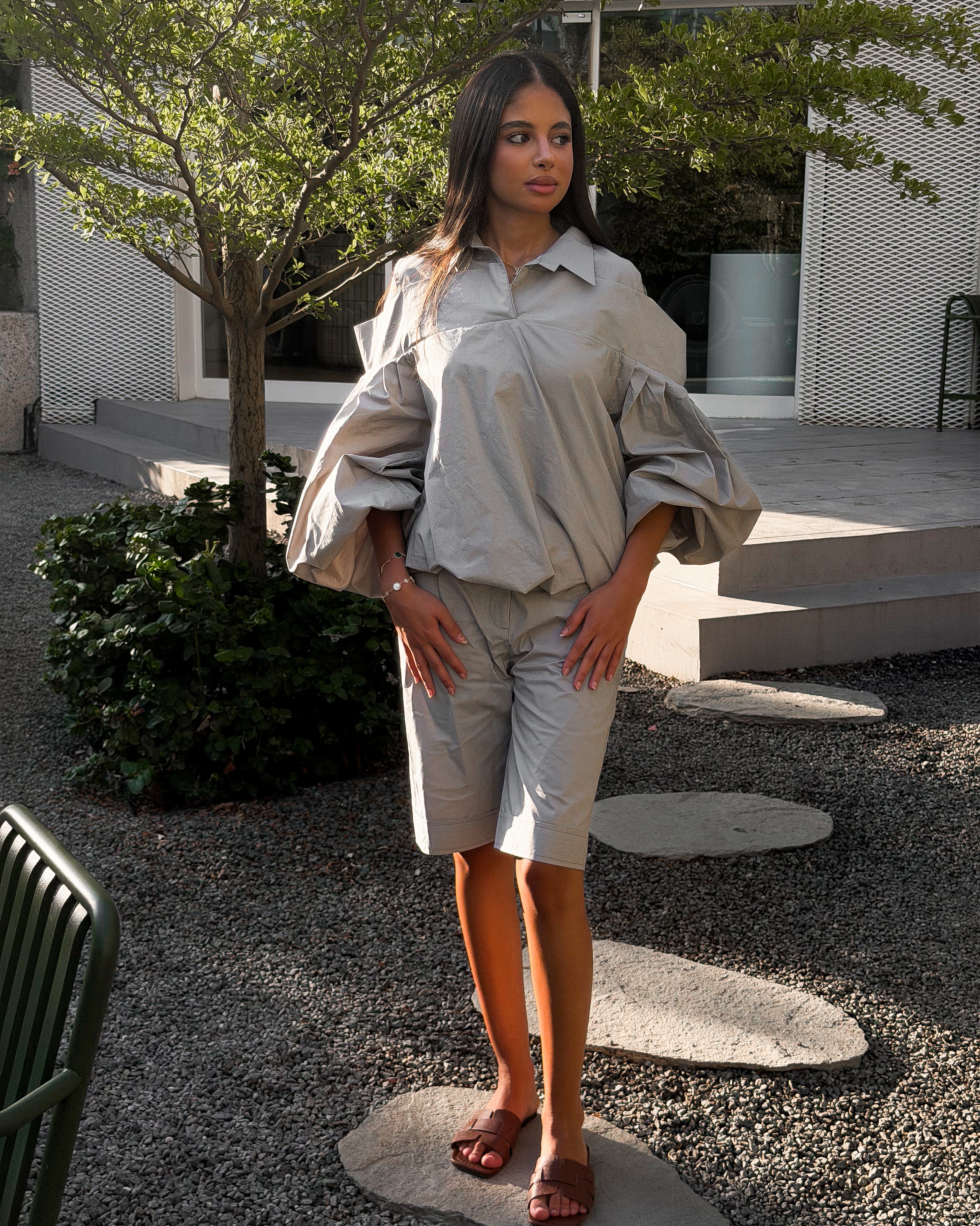 Fancy Poplin Grey Set