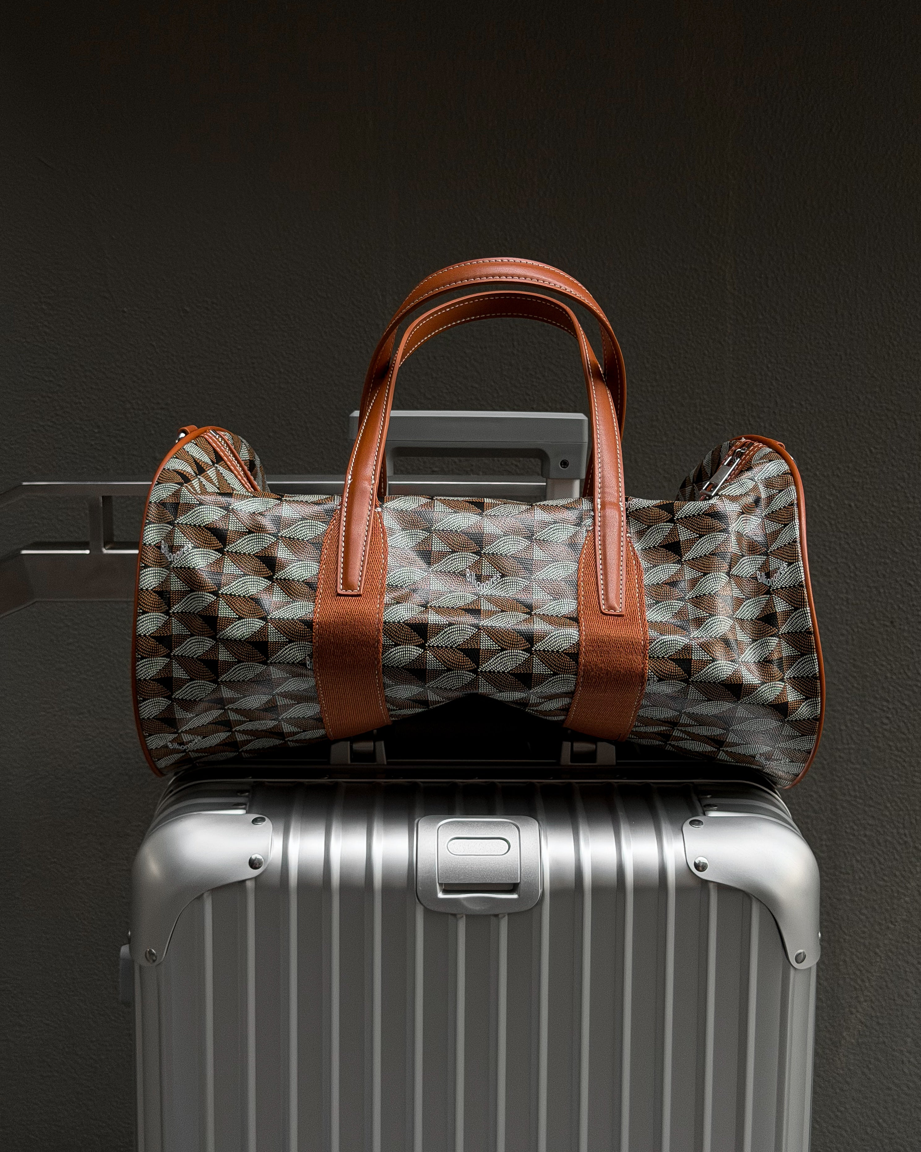 Brown Signature Duffel Bag