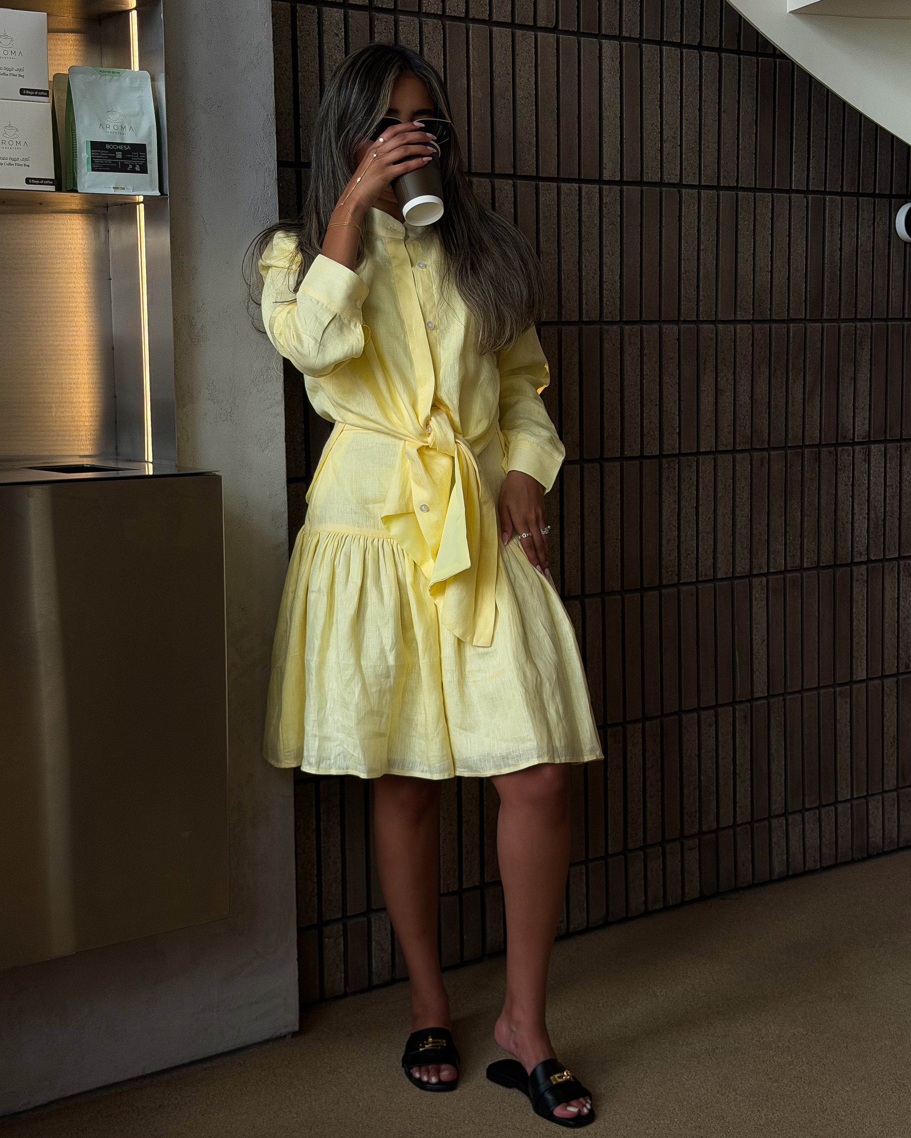 The Sorrento Linen Shirt & Skirt Set