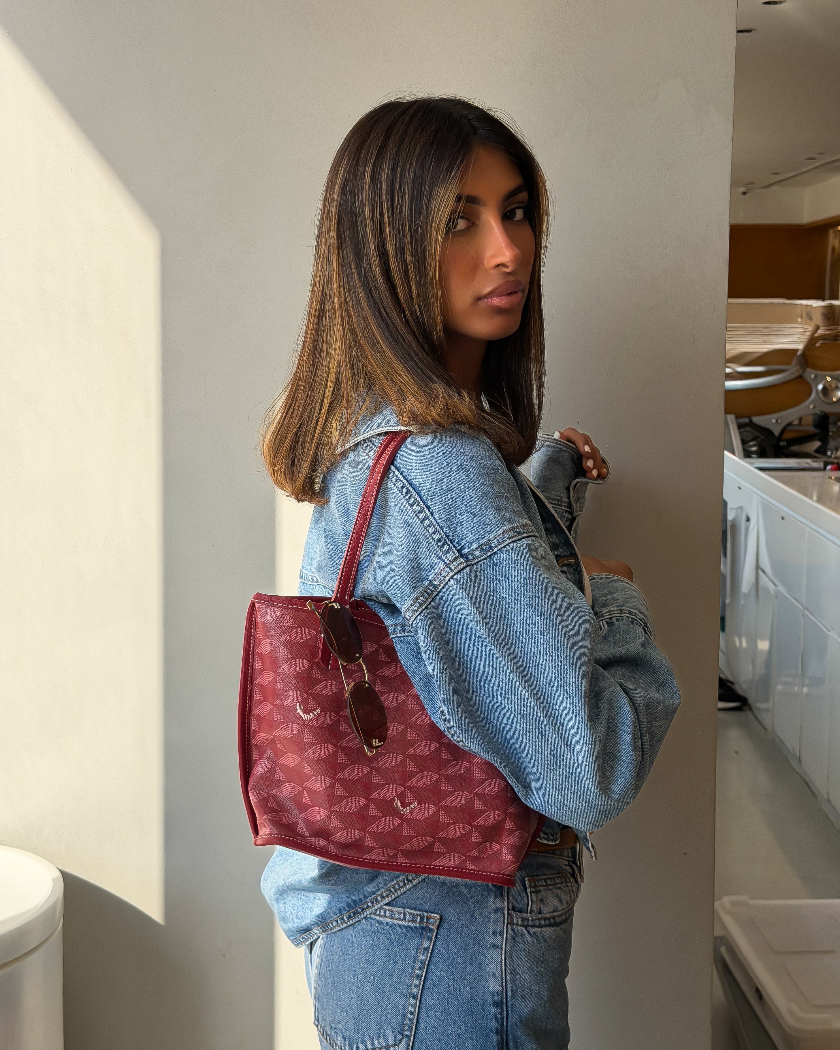 Reversible small Burgundy ToTe Bag