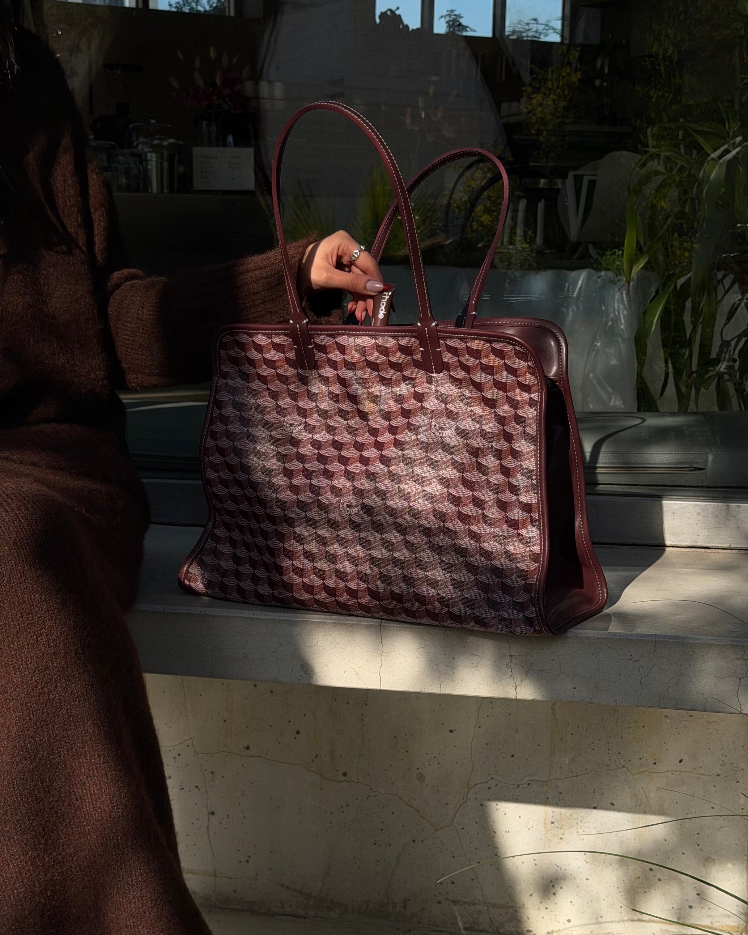 Iconic Dark Burgundy Tote