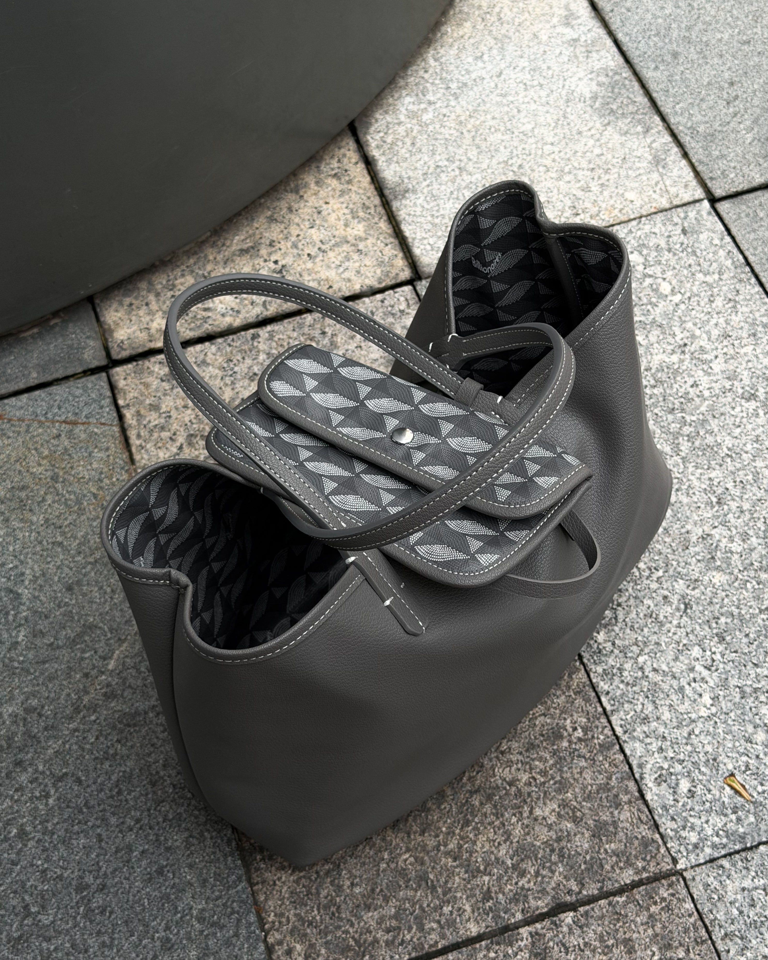 Reversible Grey ToTe Bag