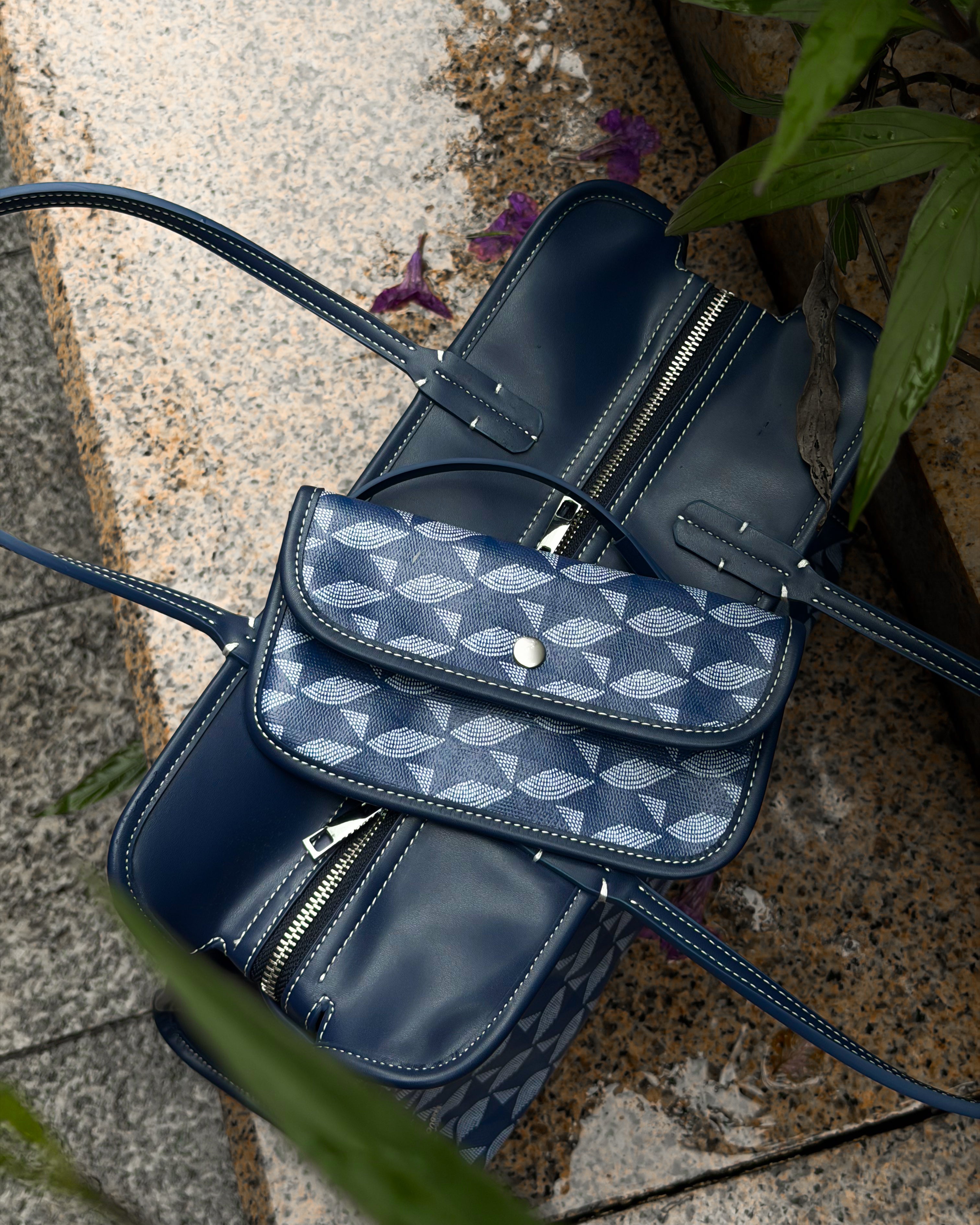 Iconic Dark Blue Tote
