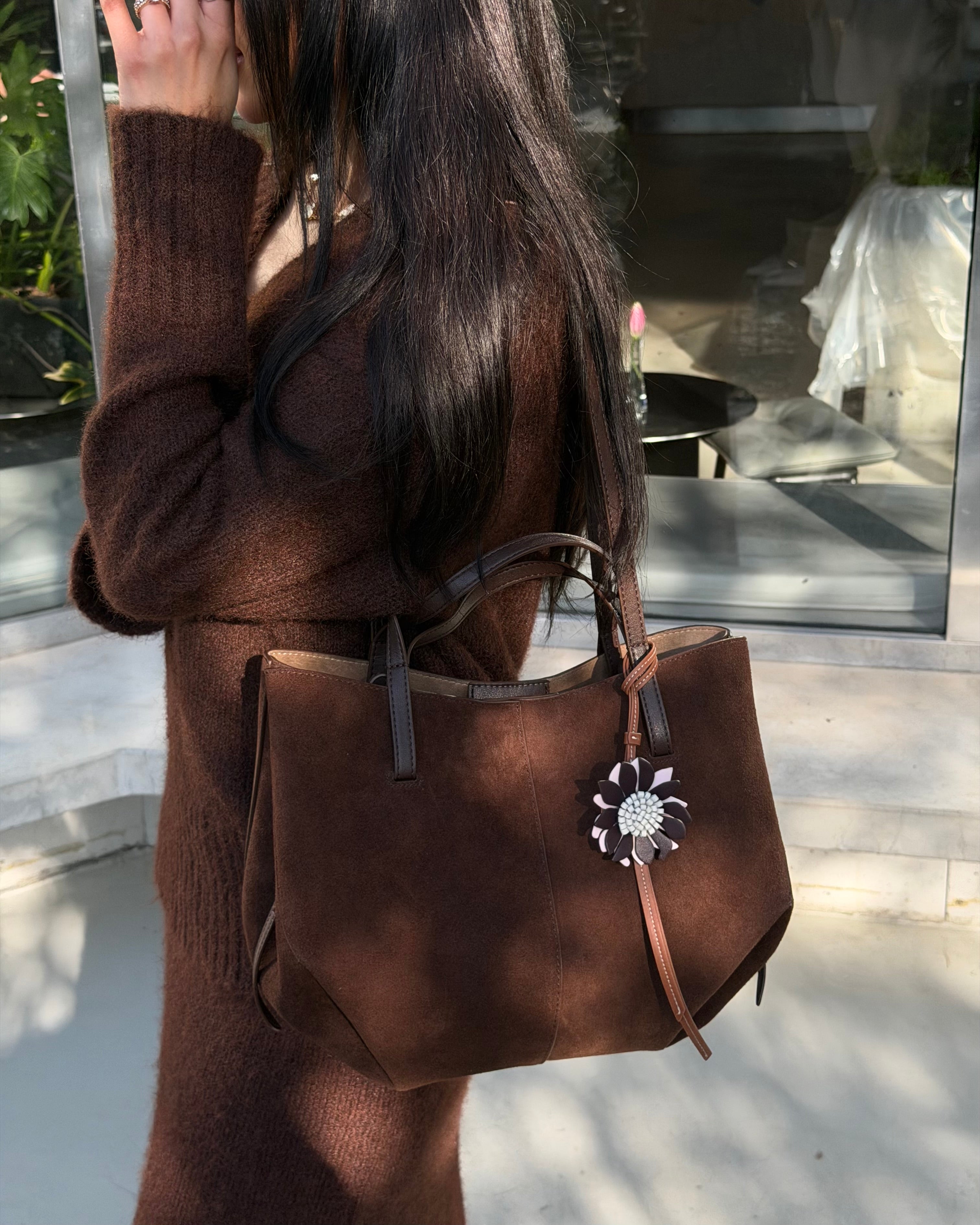 Iconic Suede Brown Tote