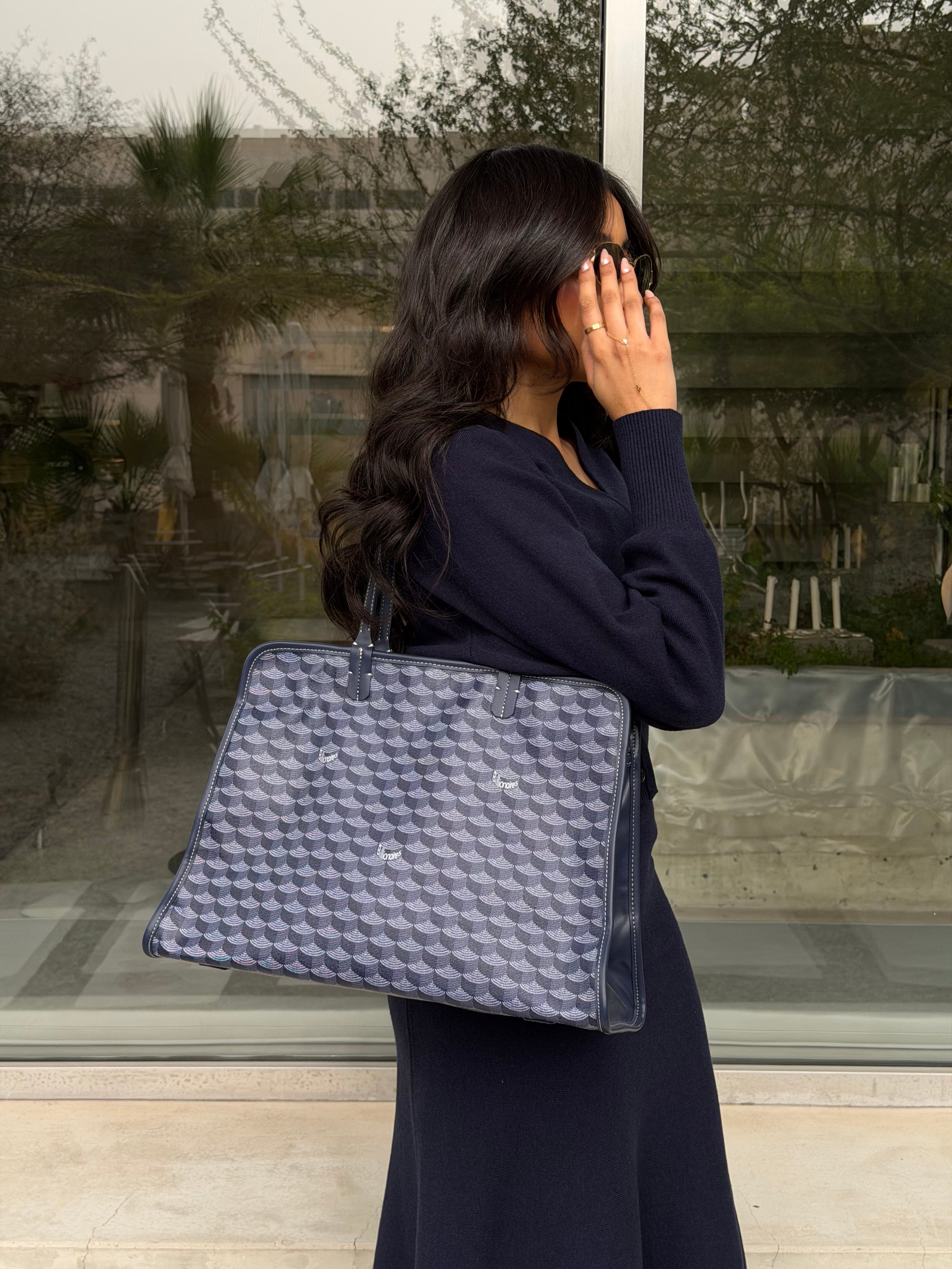 Iconic Dark Blue Tote