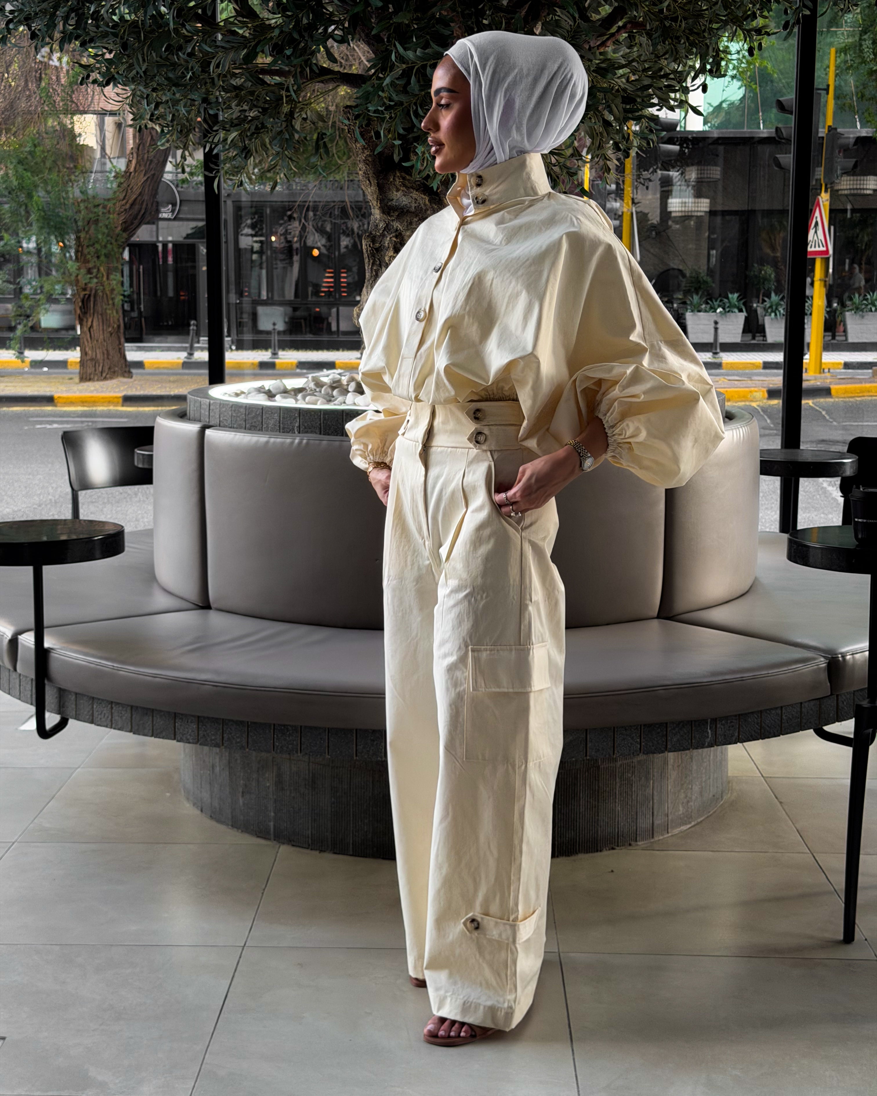 Over Size Comfy Set Cream