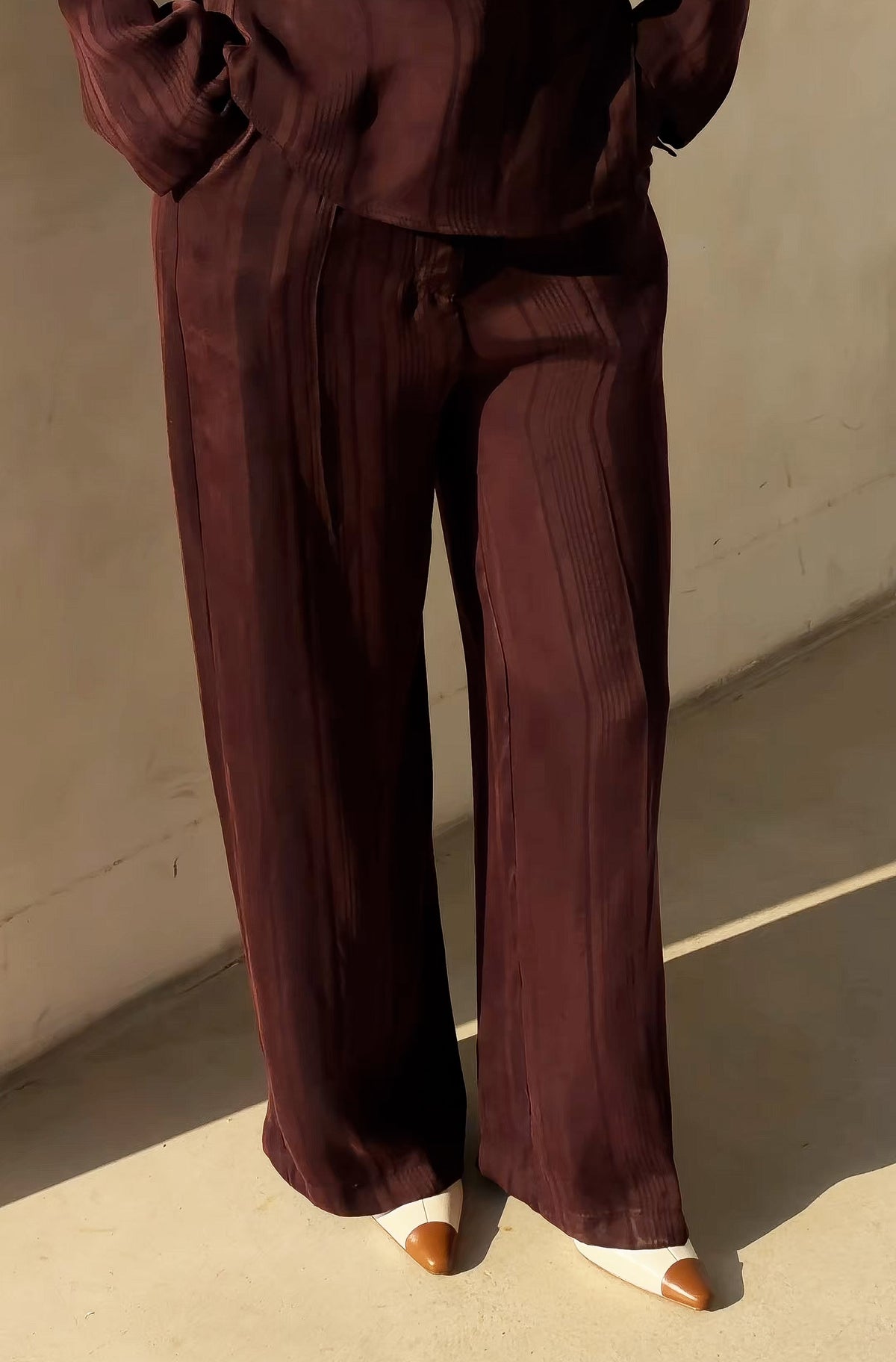 TEXTURED SATIN SET