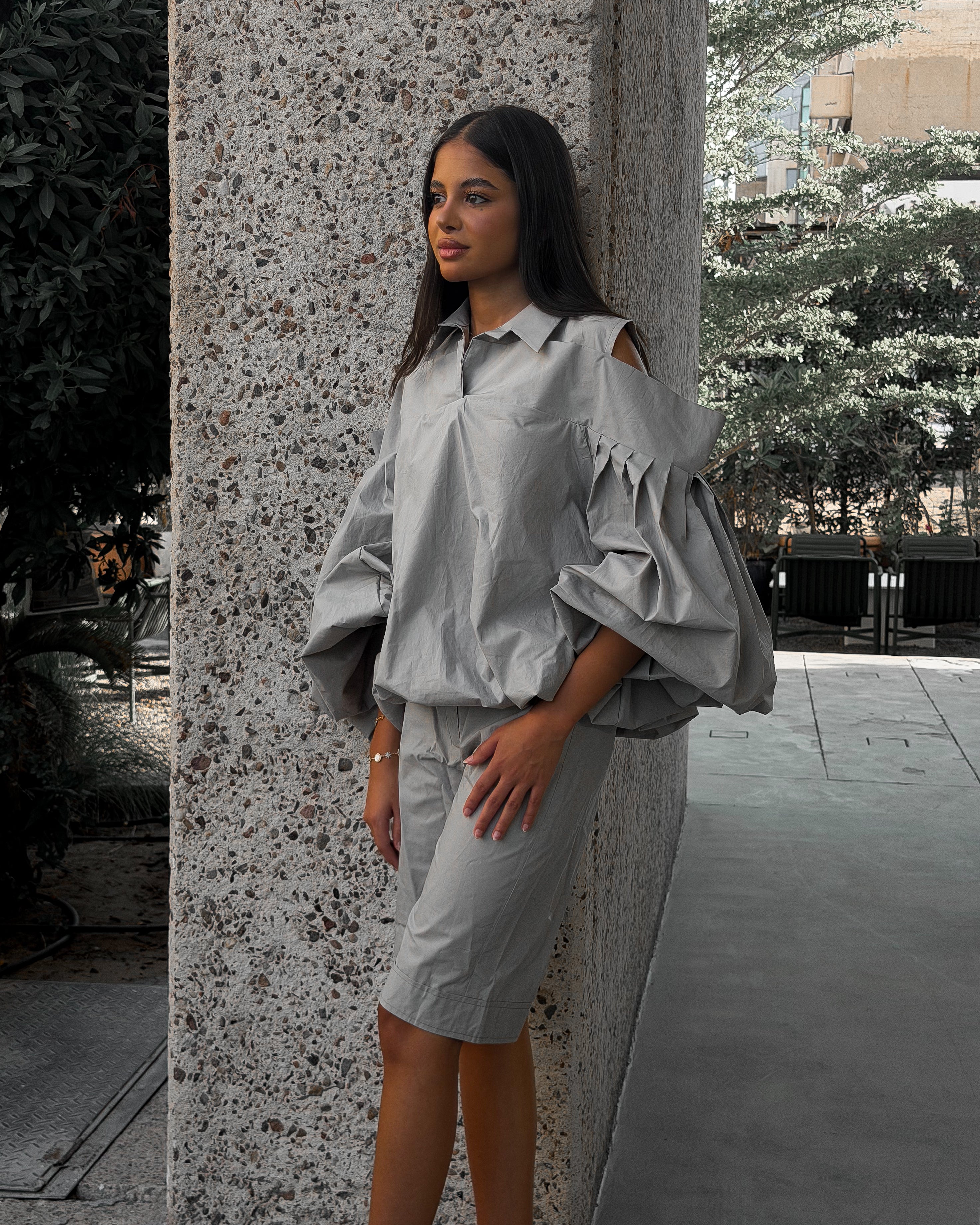 Fancy Poplin Grey Set