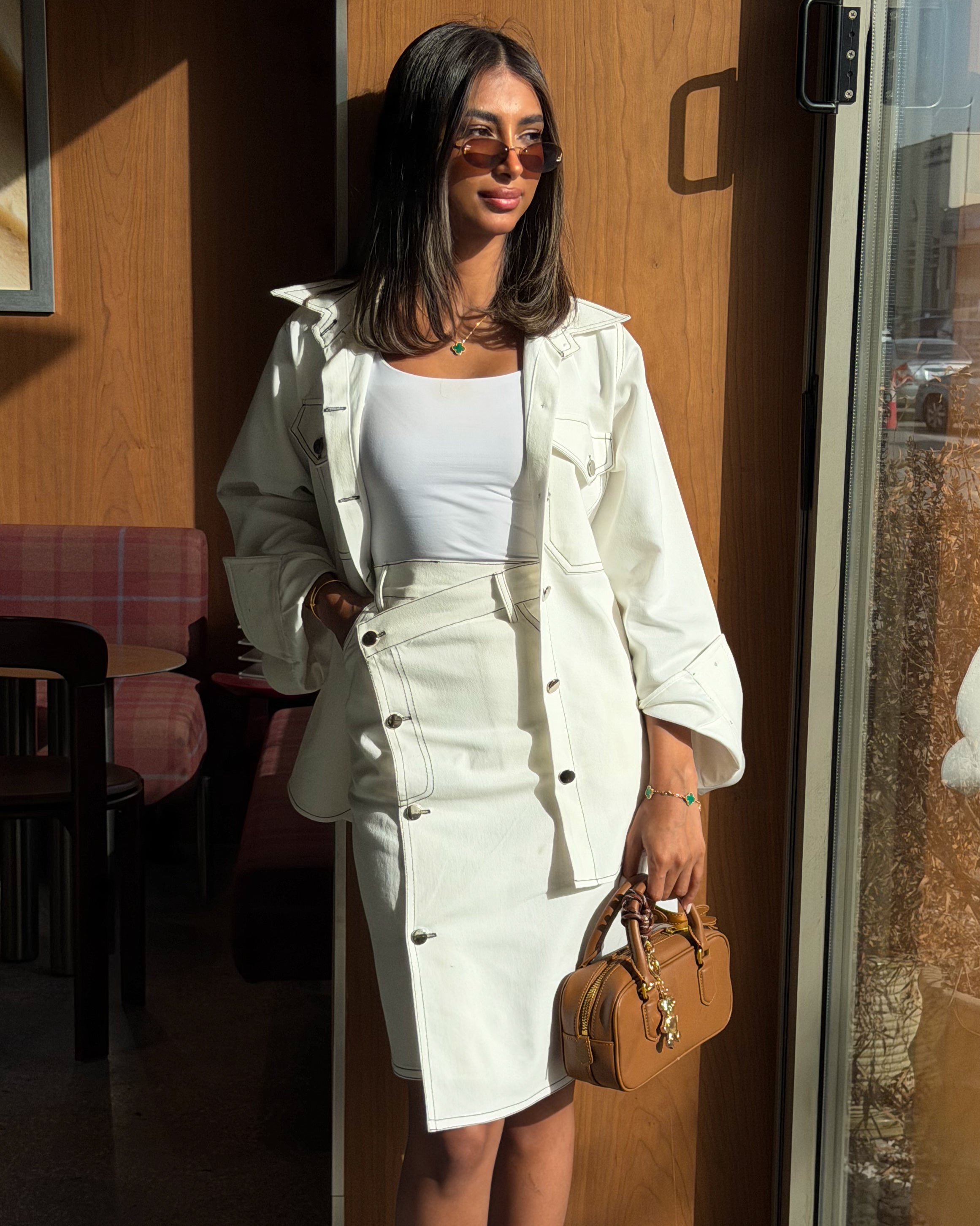 White Midi Dinem Set