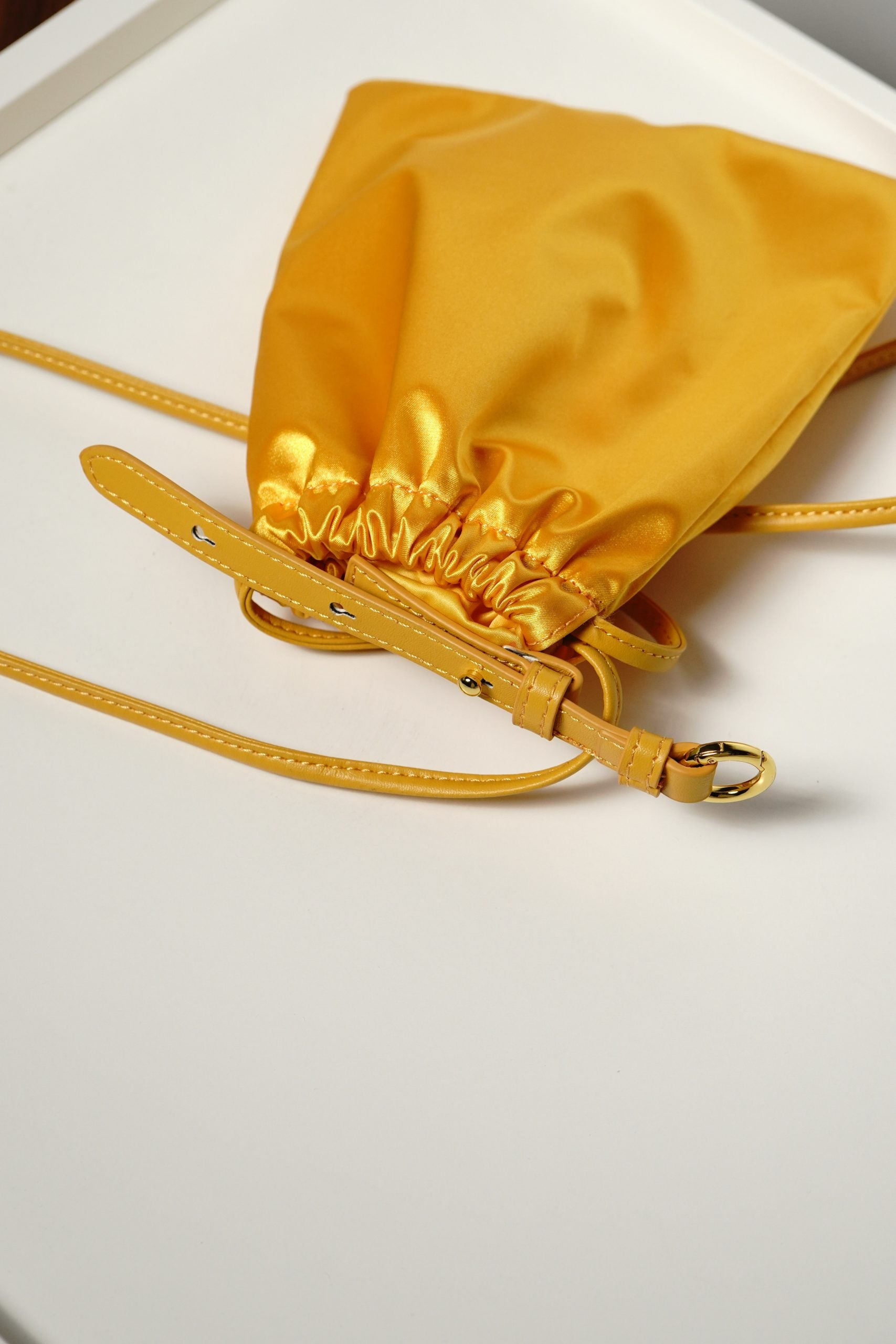 Yellow Leather Dust Bag