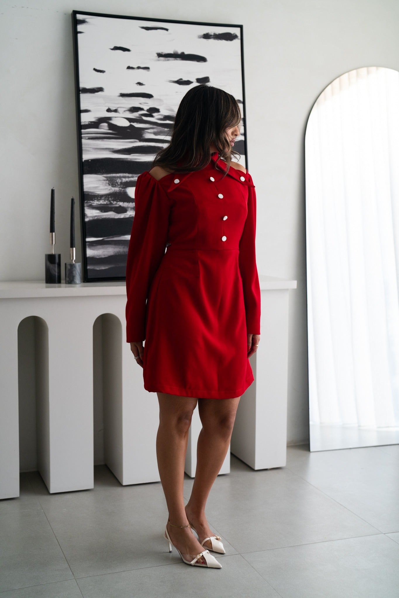 Red Midi Dress