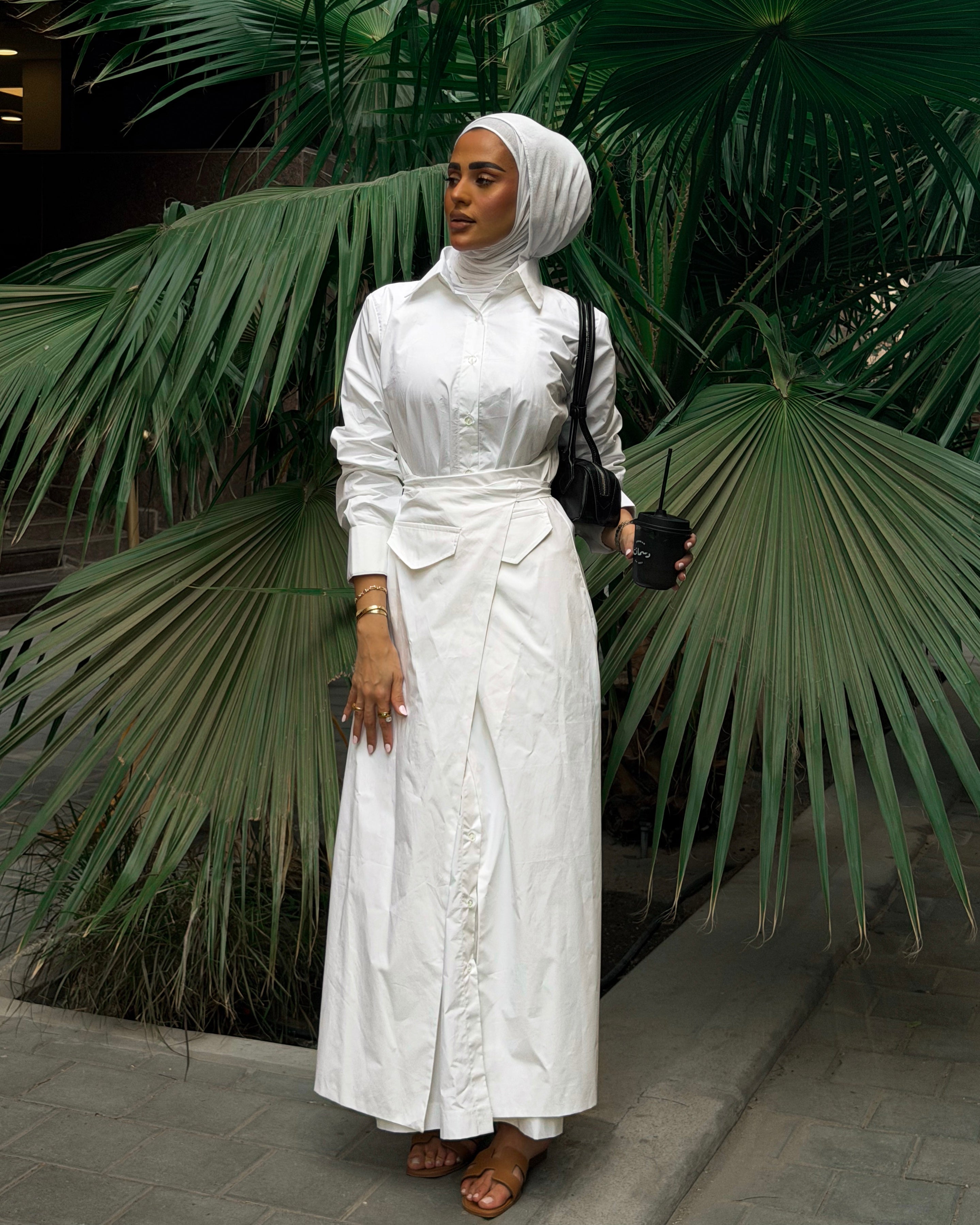 Signature Long White Dress