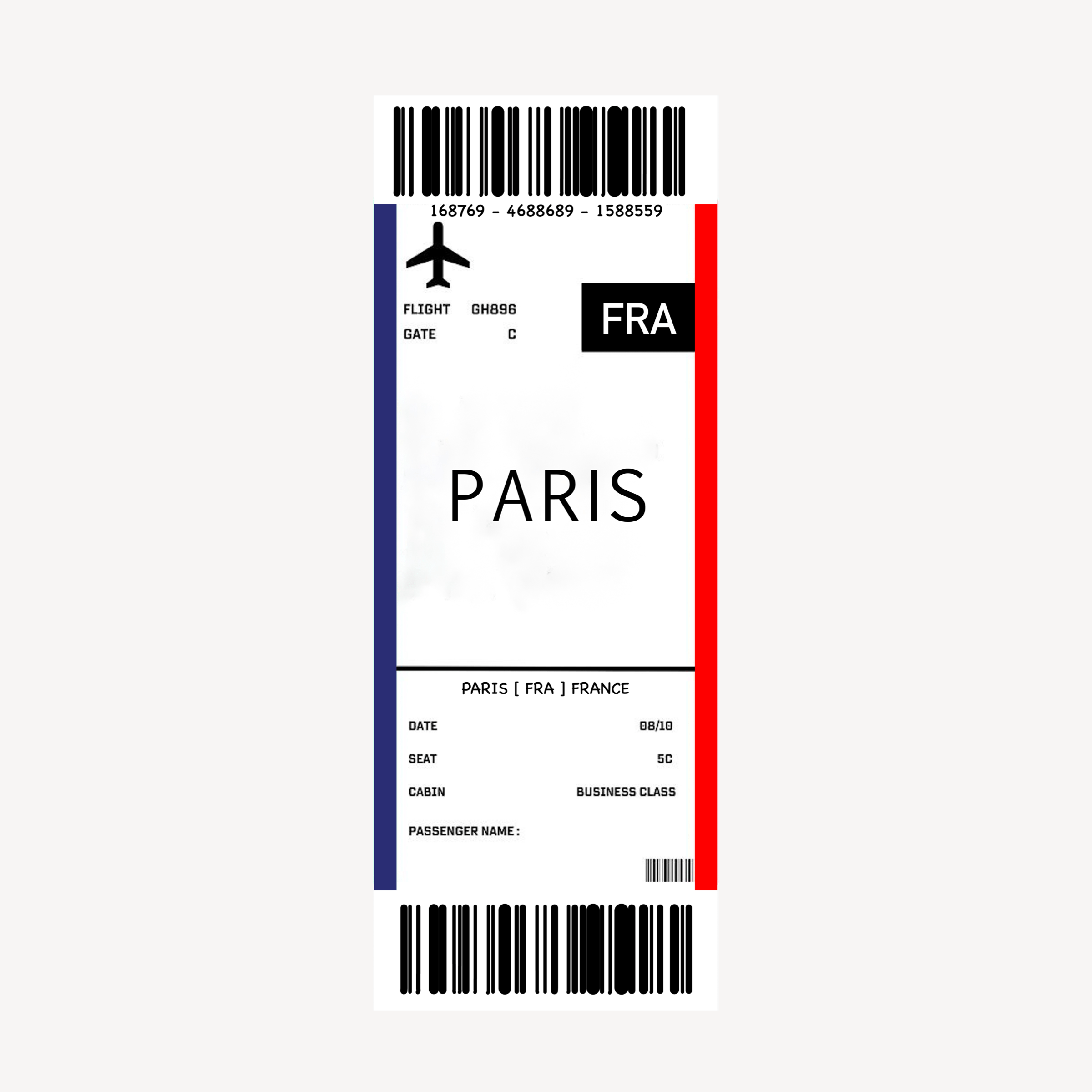PARIS Boarding Sticker