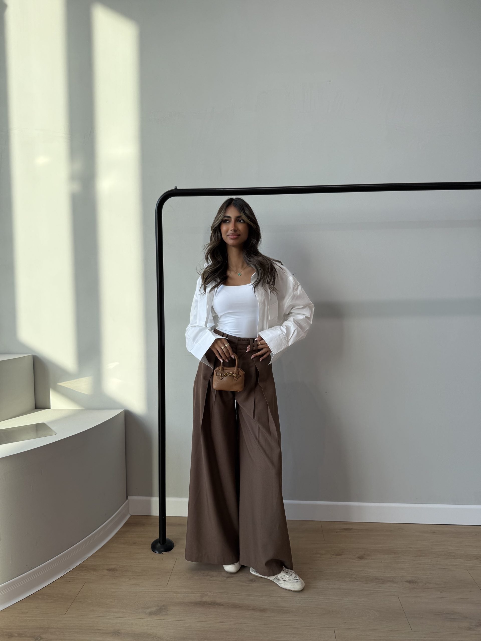 Brown Relaxed Fit Pants