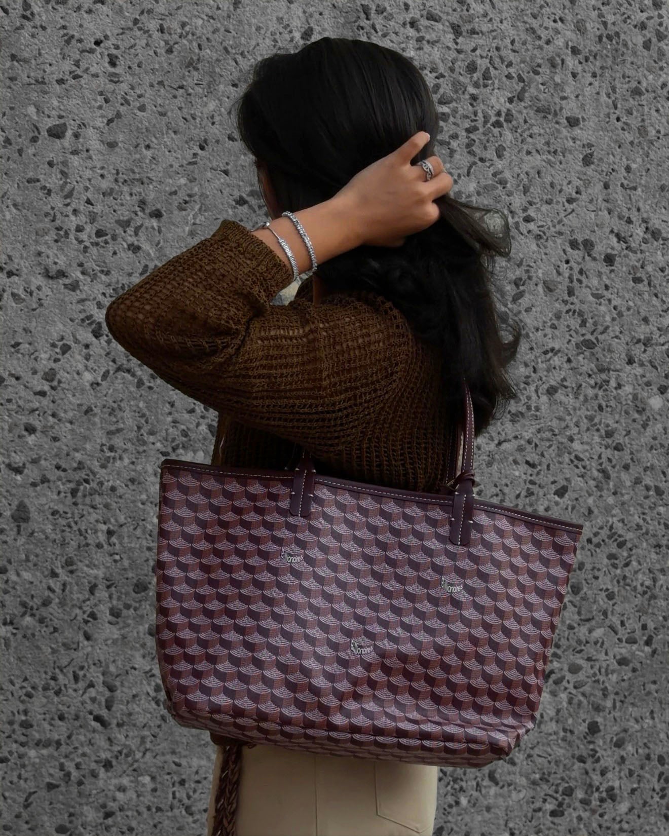 Iconic Burgundy Tote