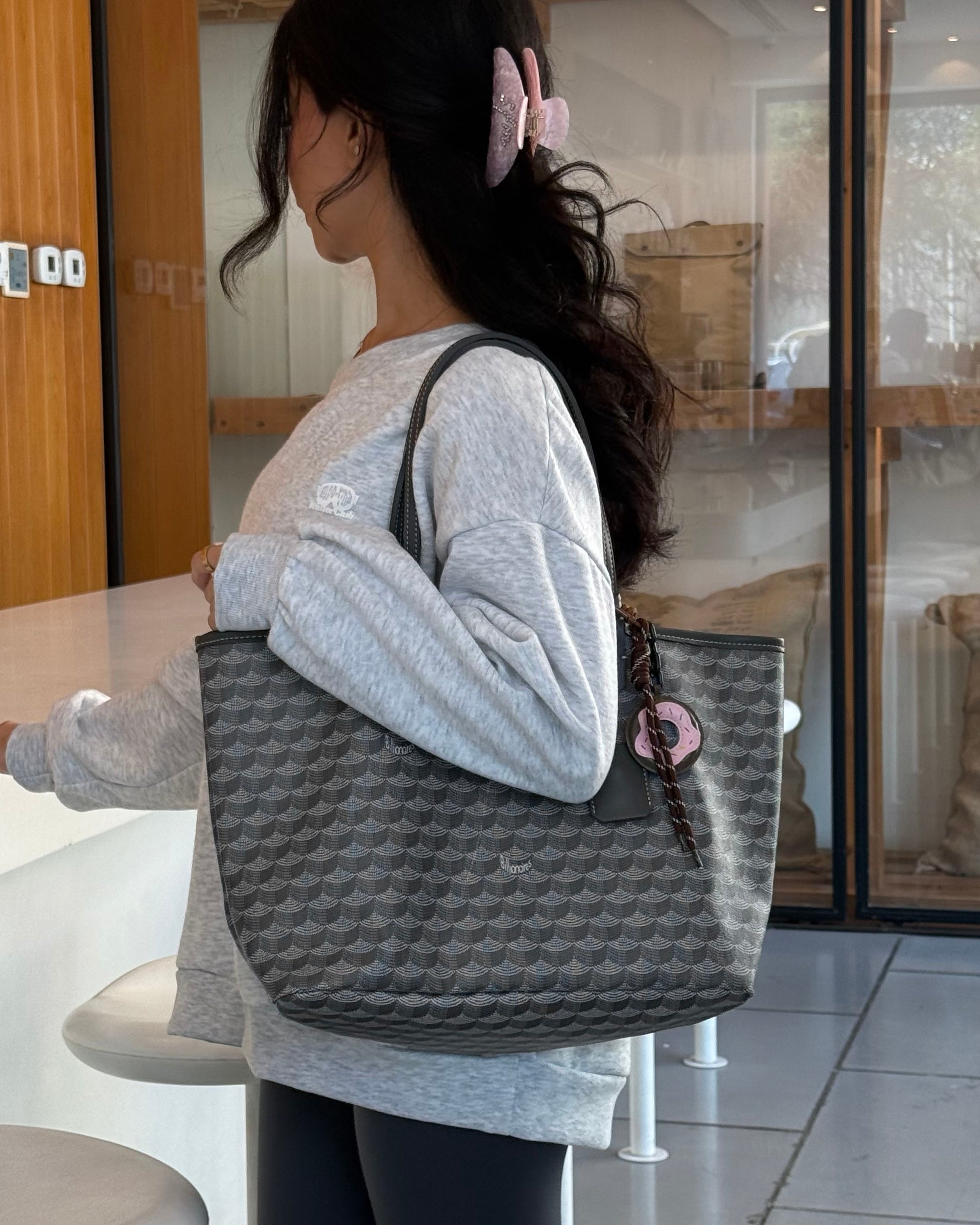 Grey Tote Bag