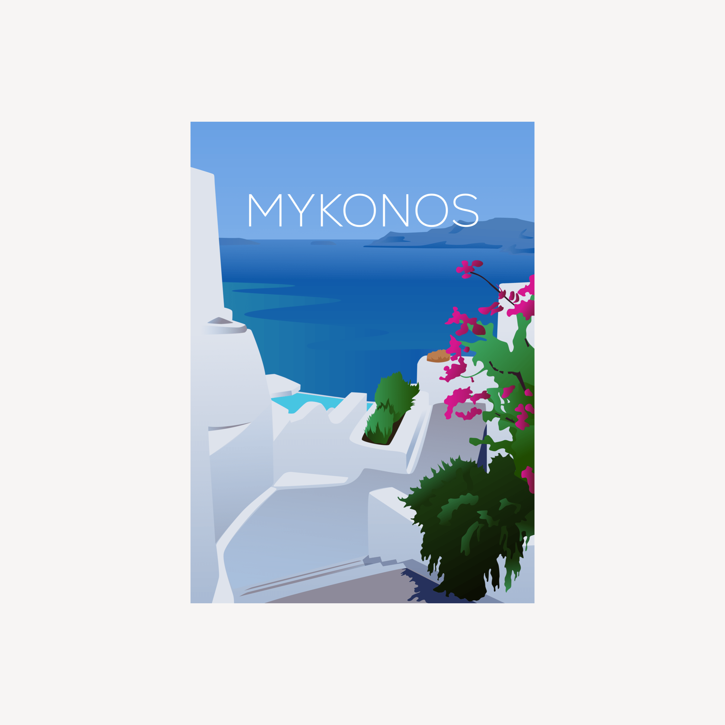MYKONOS - STICKER