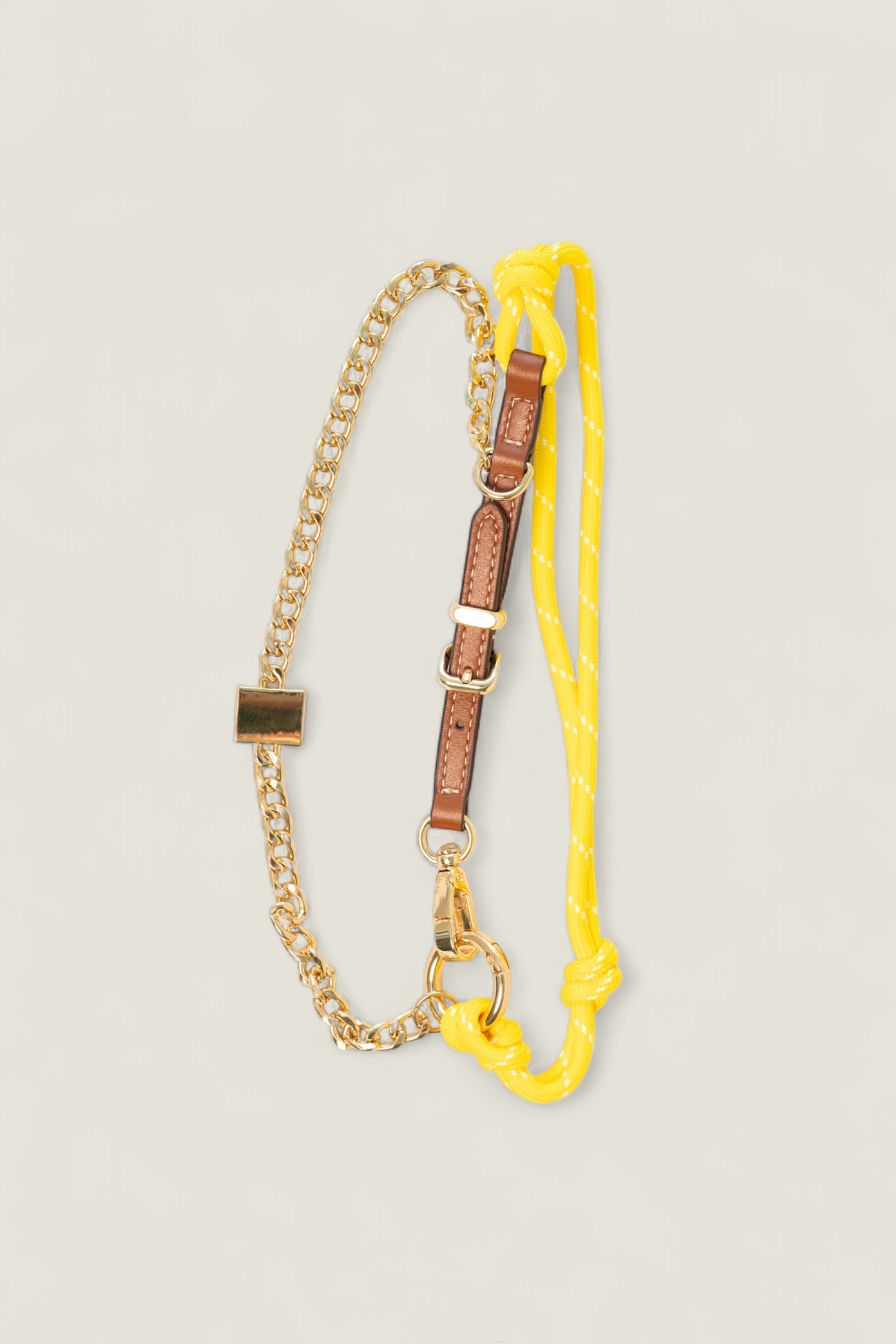 Long Fancy Leather Charm