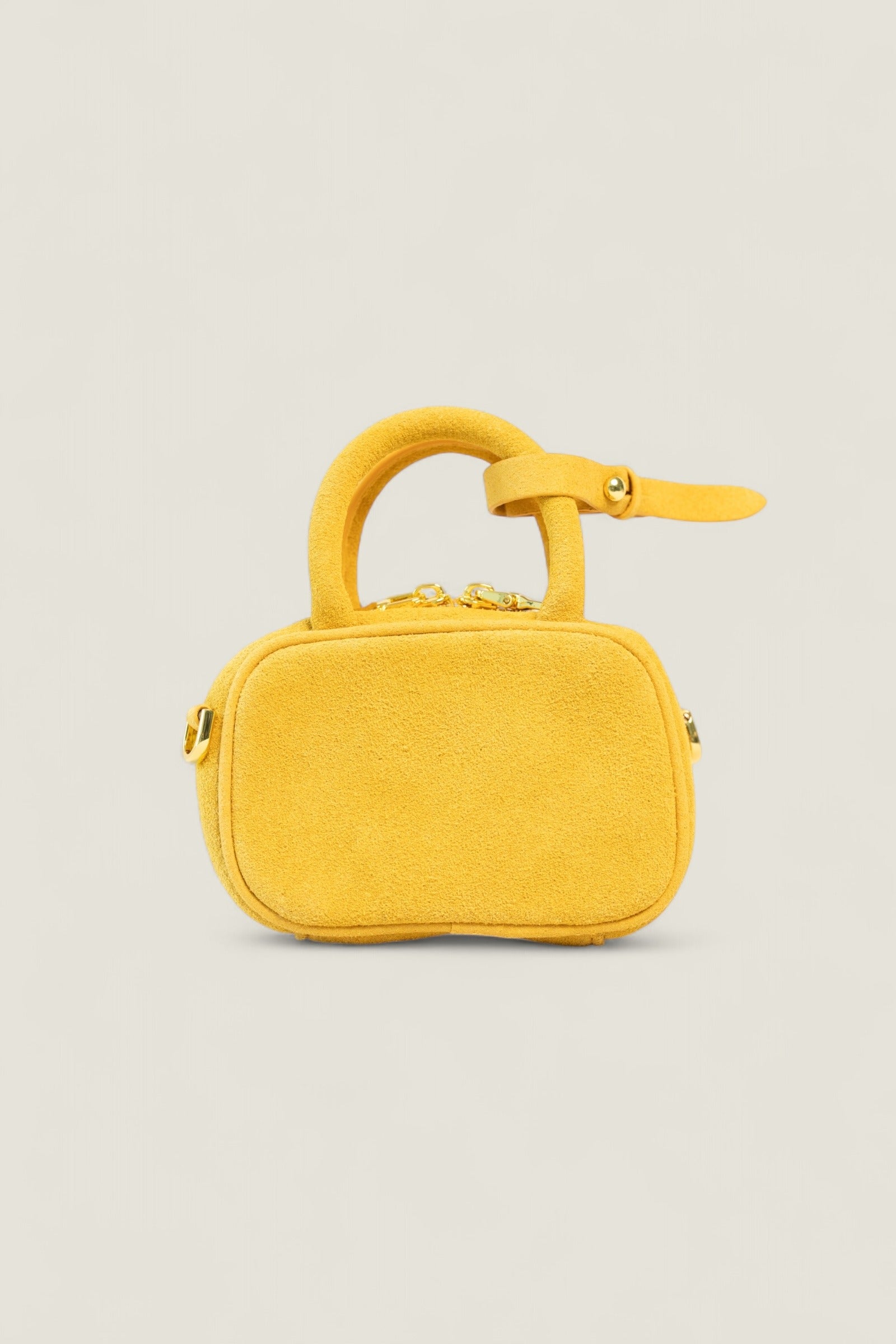 Yellow Seude Leather Charm