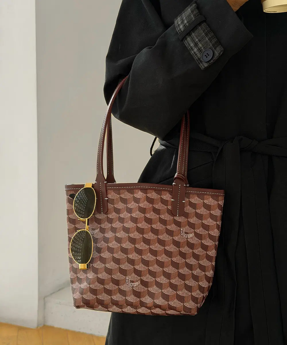 Small Dark Burgundy Tote