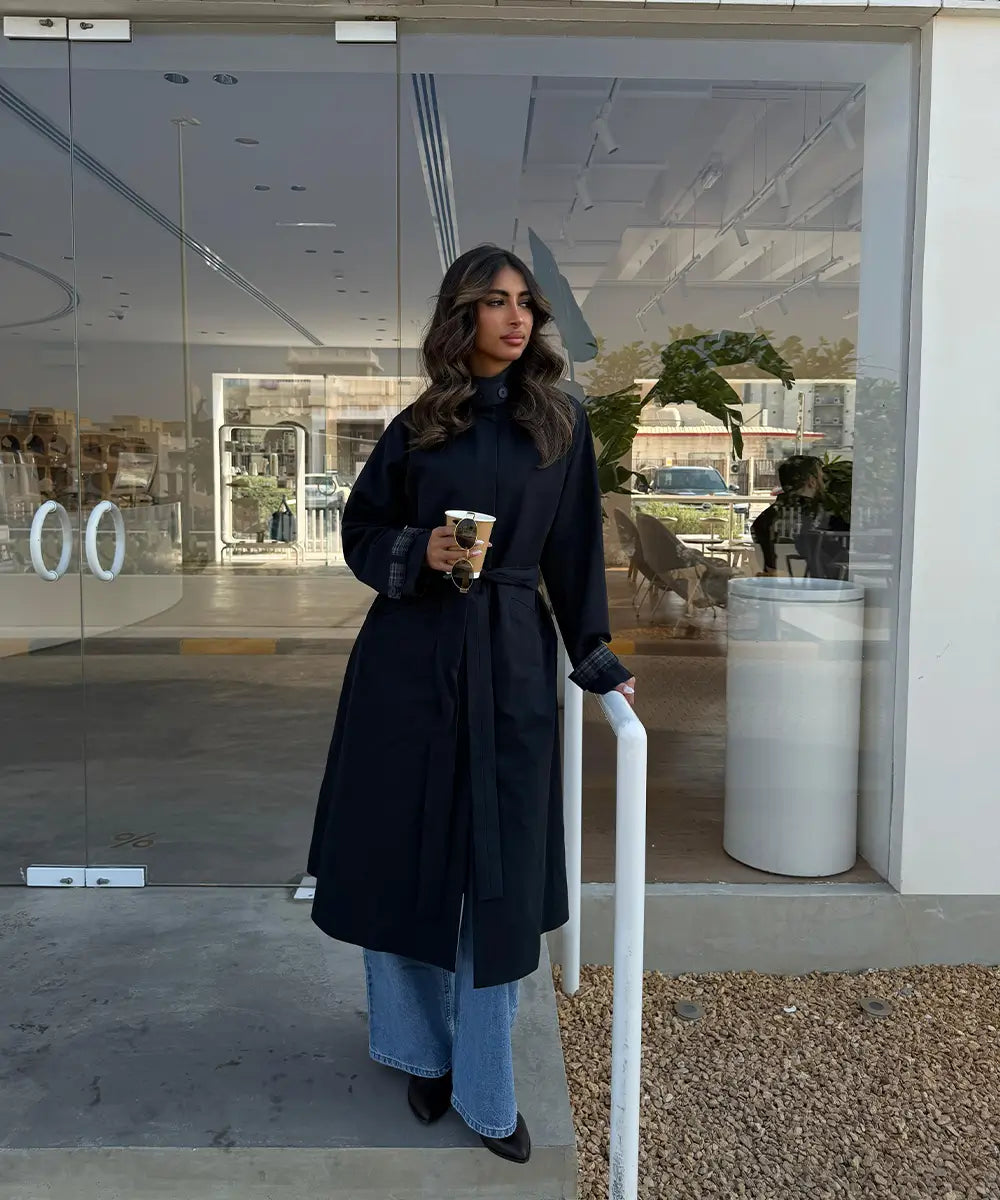 Trench Coat Dark Blue