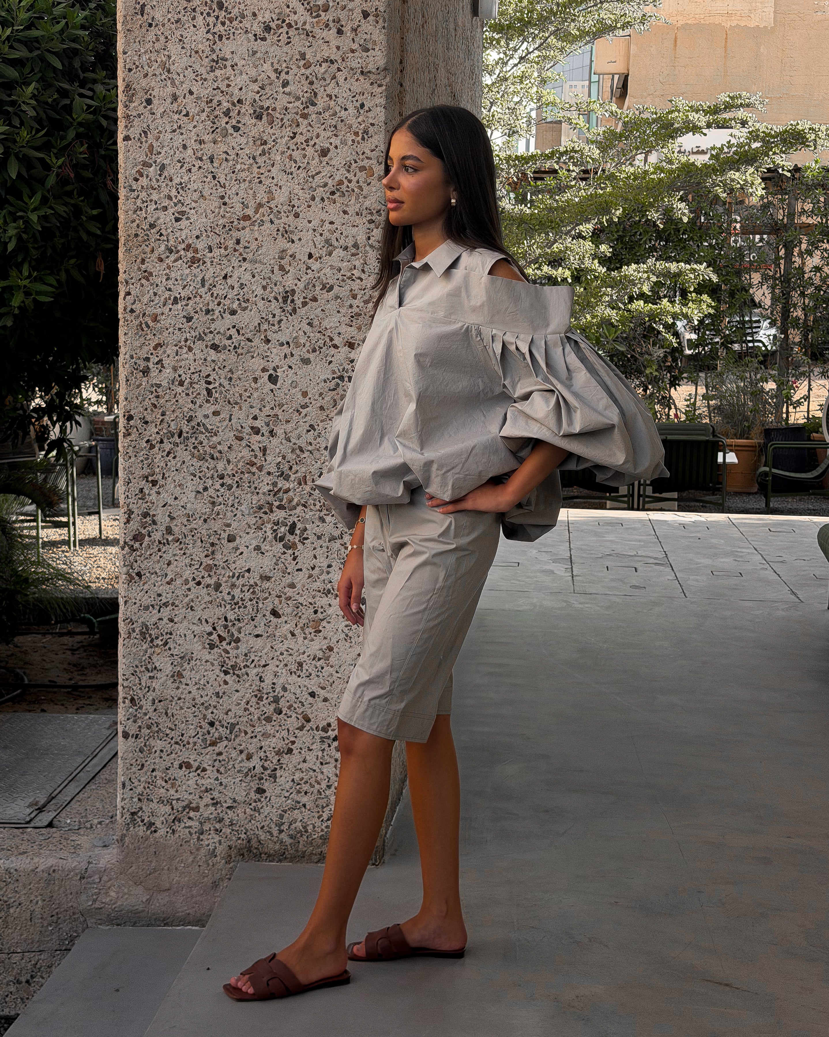 Fancy Poplin Grey Set