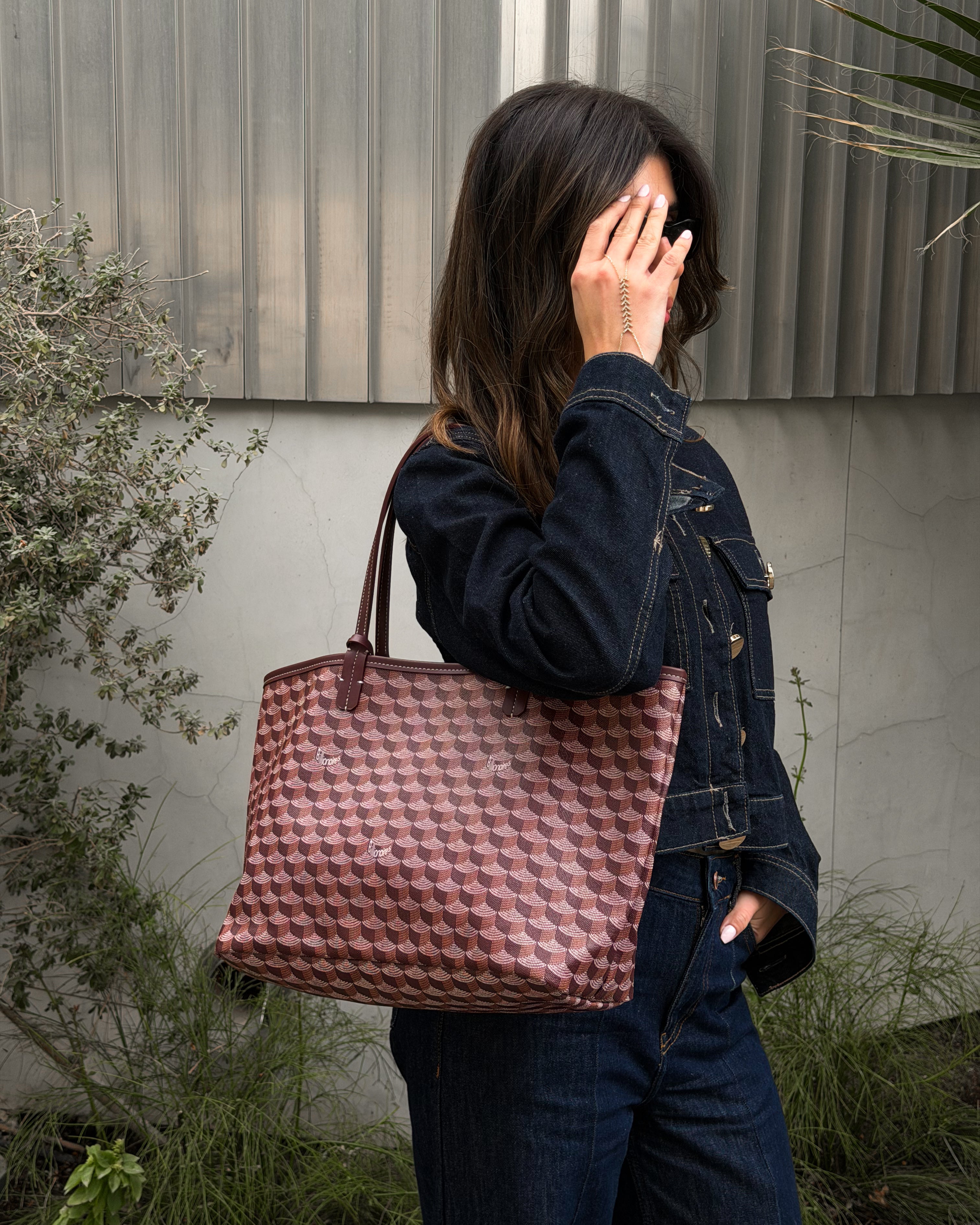 Dark Burgundy Tote