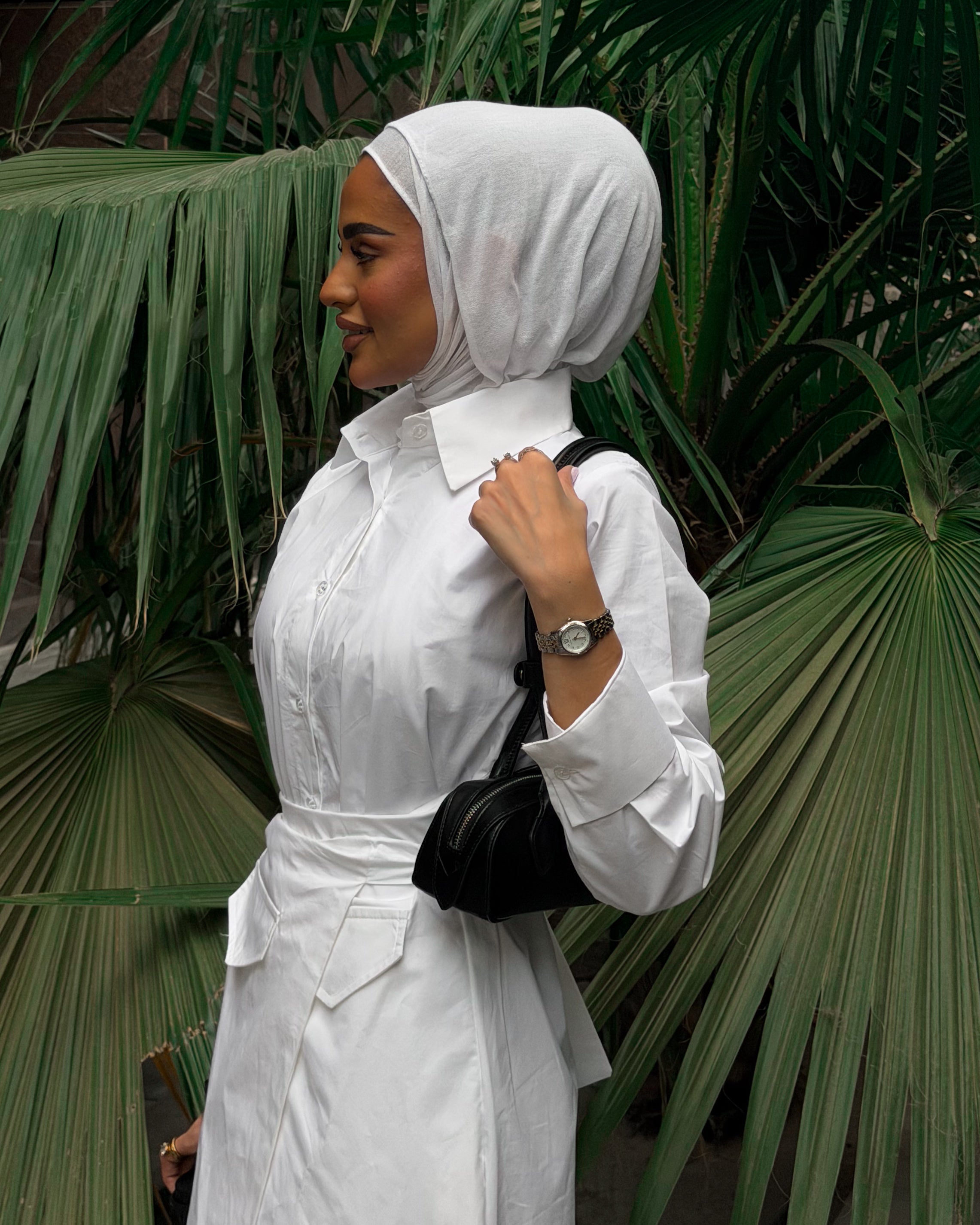 Signature Long White Dress