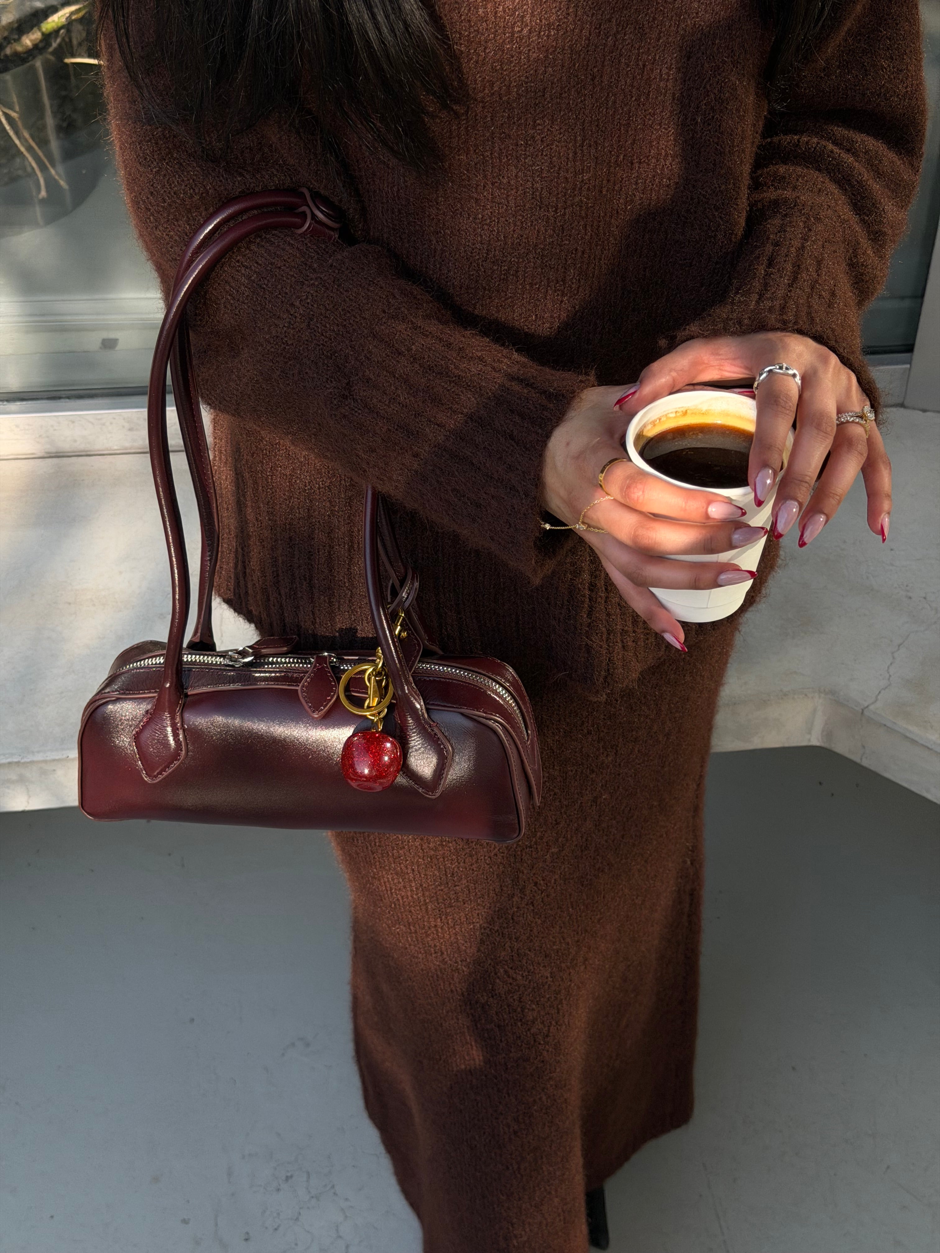 The Muse Burgundy Shoulder Bag