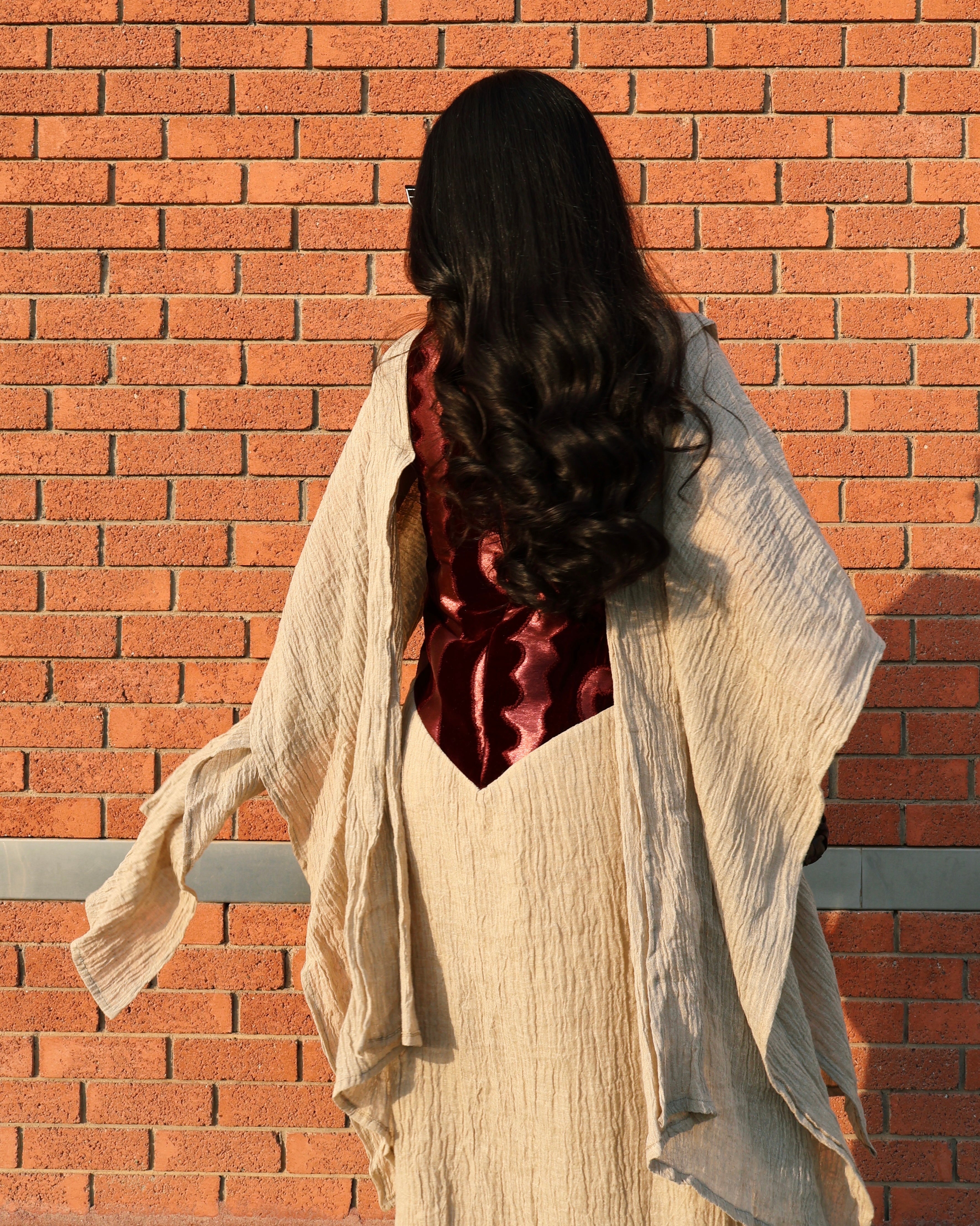 Rawasi Velet Daraa - Burgundy