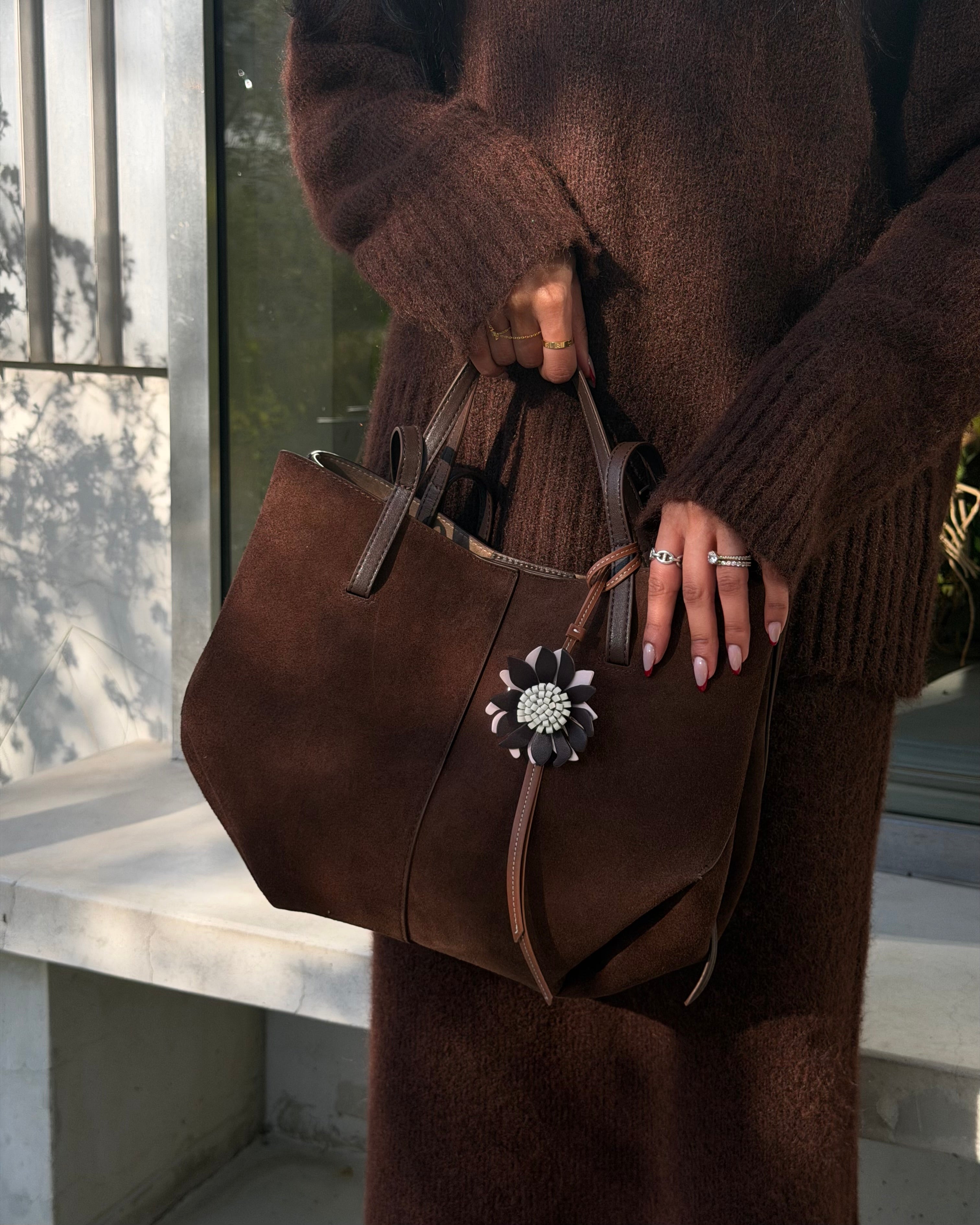 Iconic Suede Brown Tote