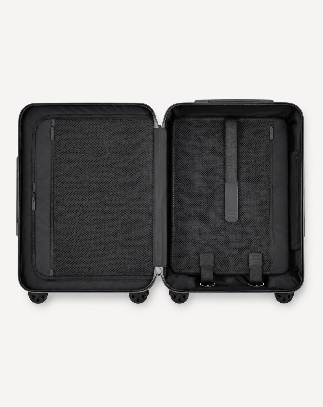 Gray Suitcase with Front Pocket