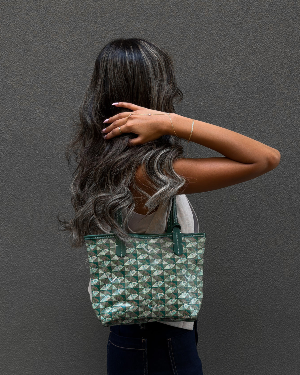 Small Green Tote Bag
