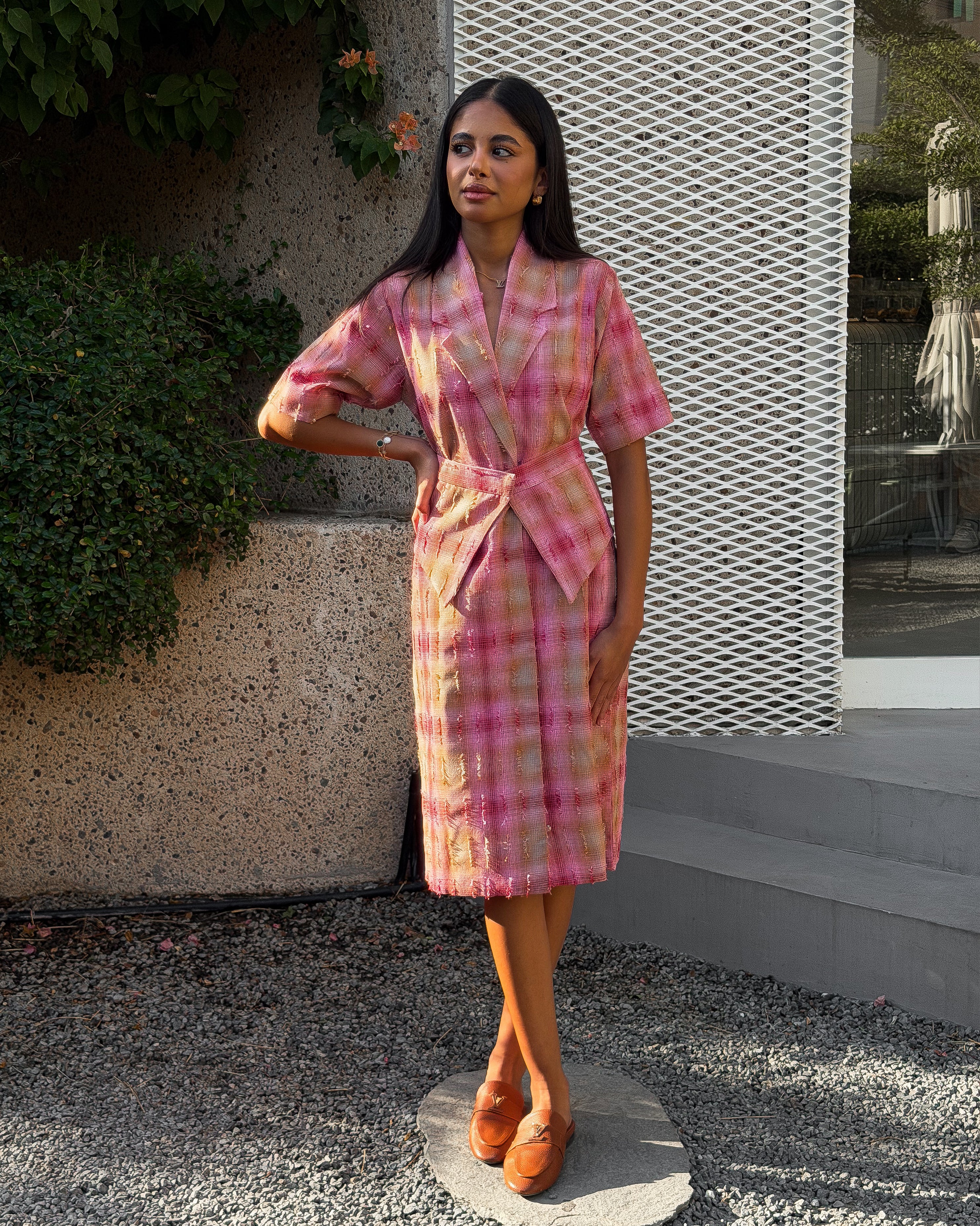 Tailored Rose Midi Dress