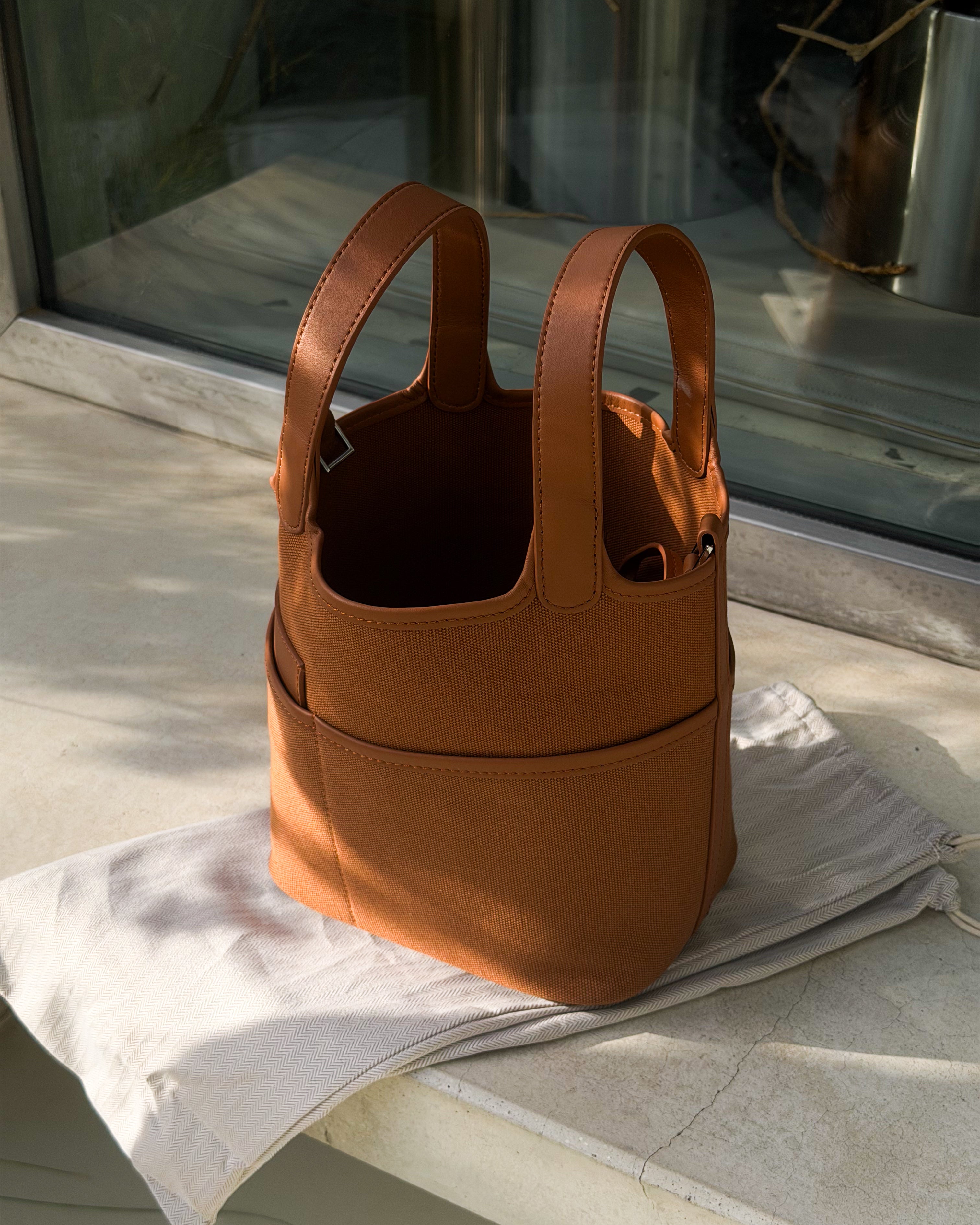 Camel Canvas Petite Bag