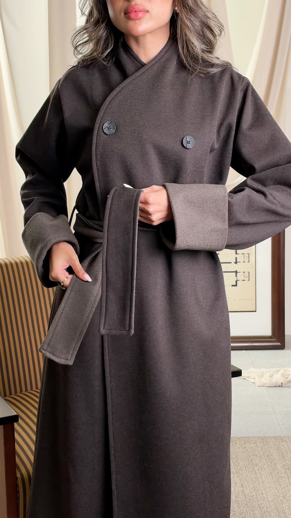 Belted Long Coat