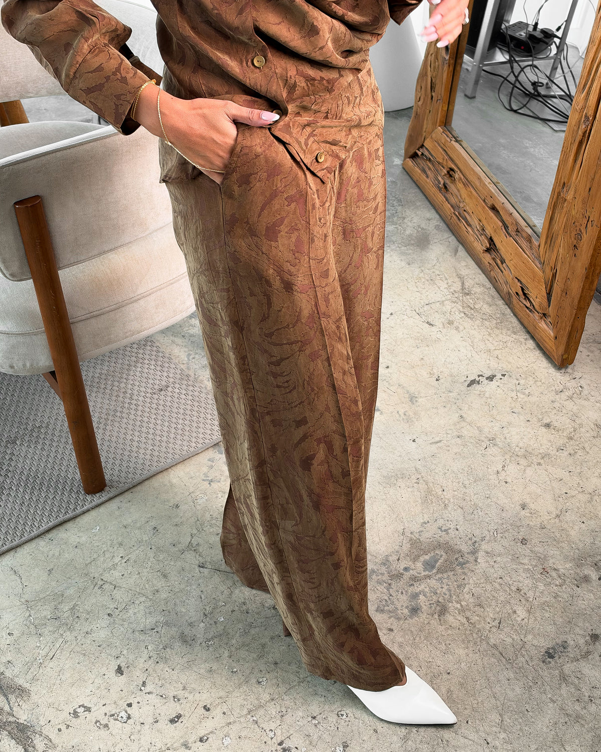 Jacquard Brown Set