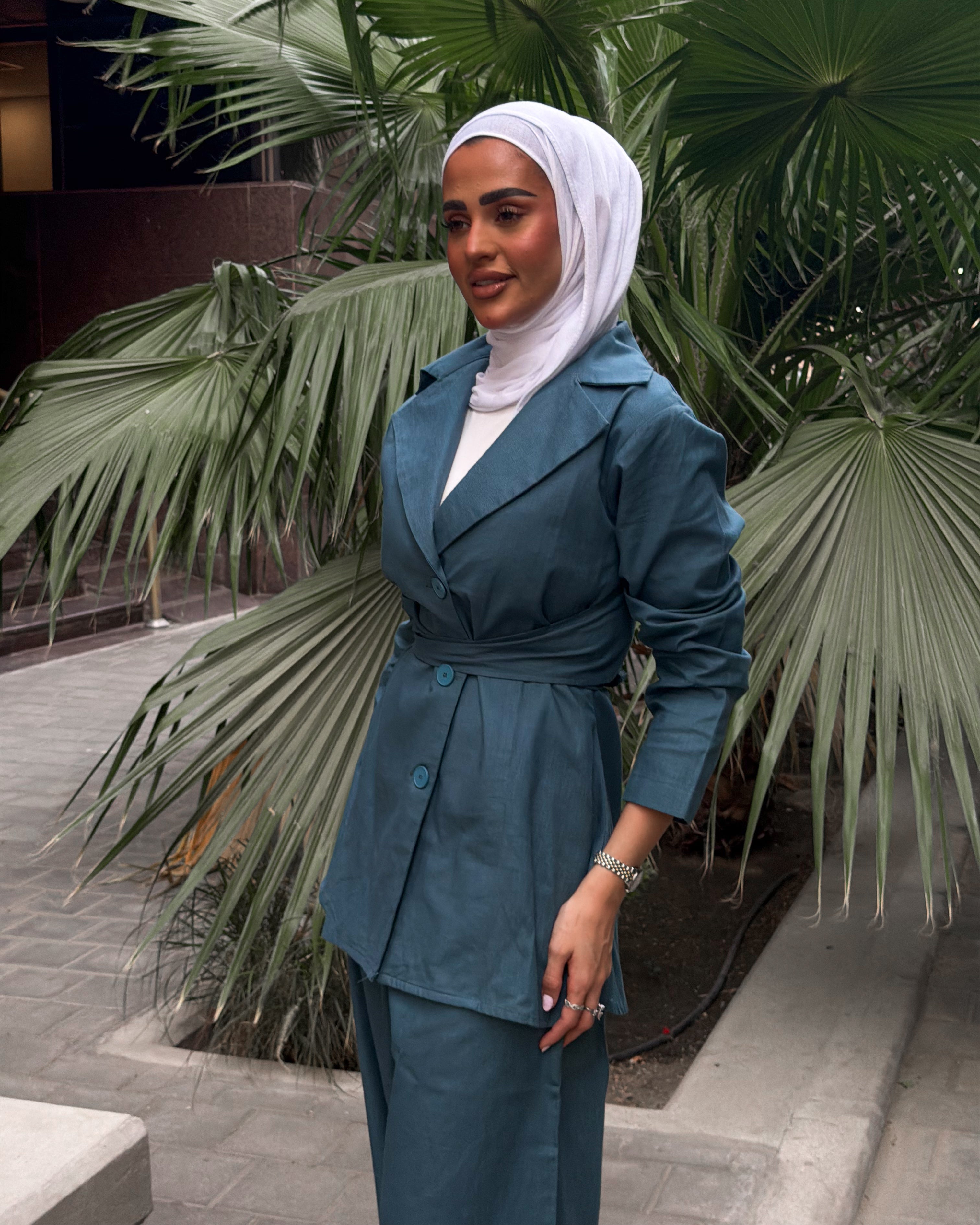 Linen Set Dark Blue