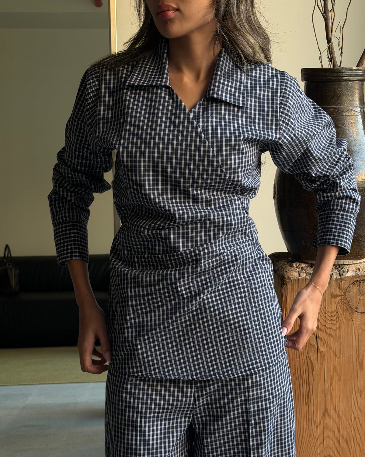 Collared Wrap Set