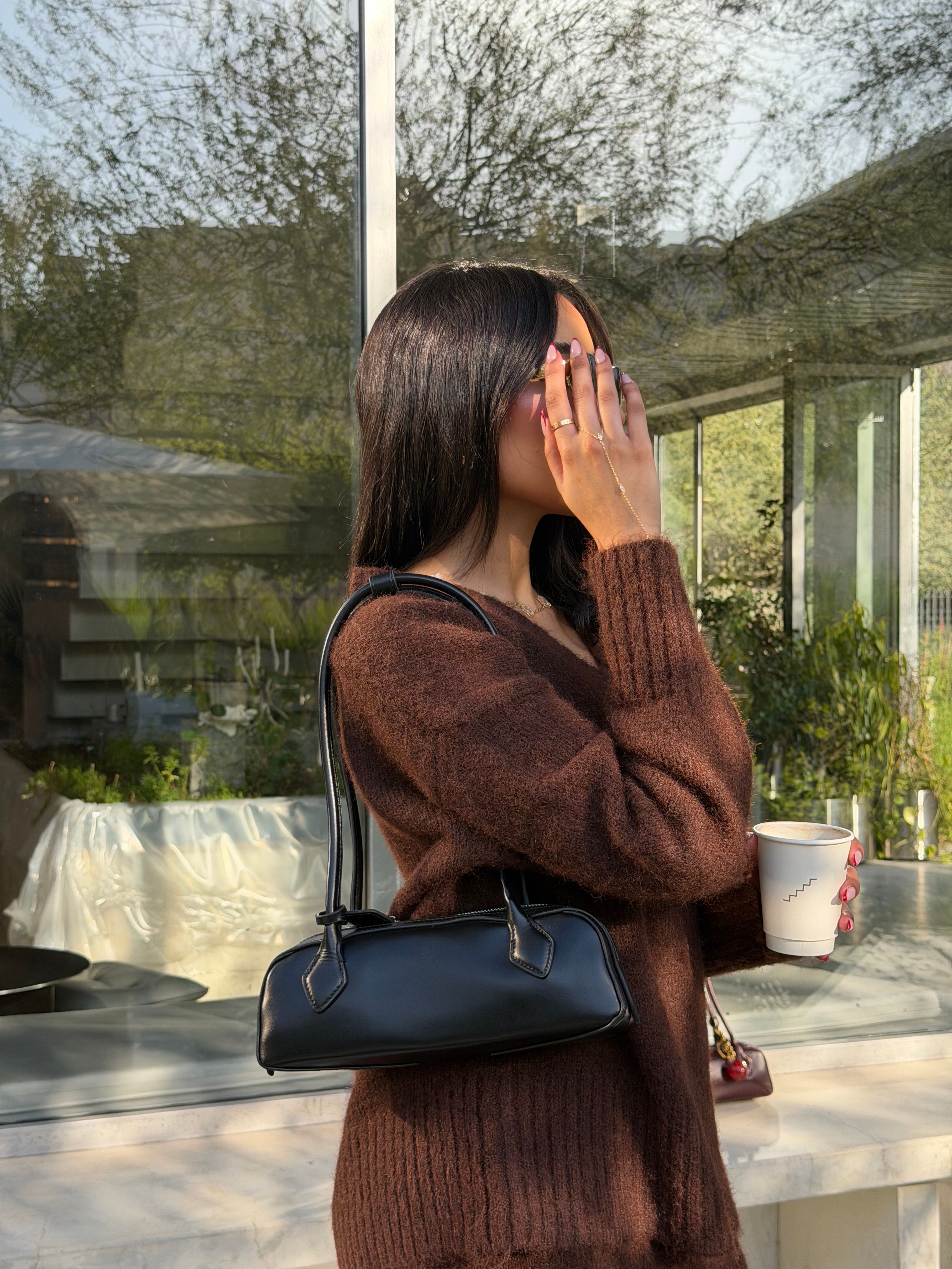 The Muse Black Shoulder Bag