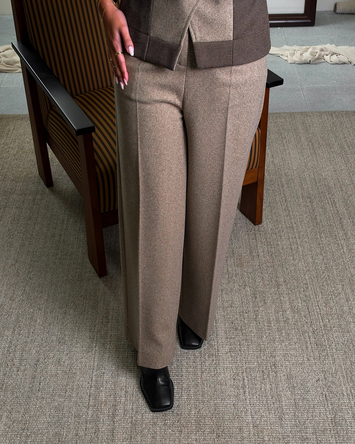 Two-Tone Tailored Set