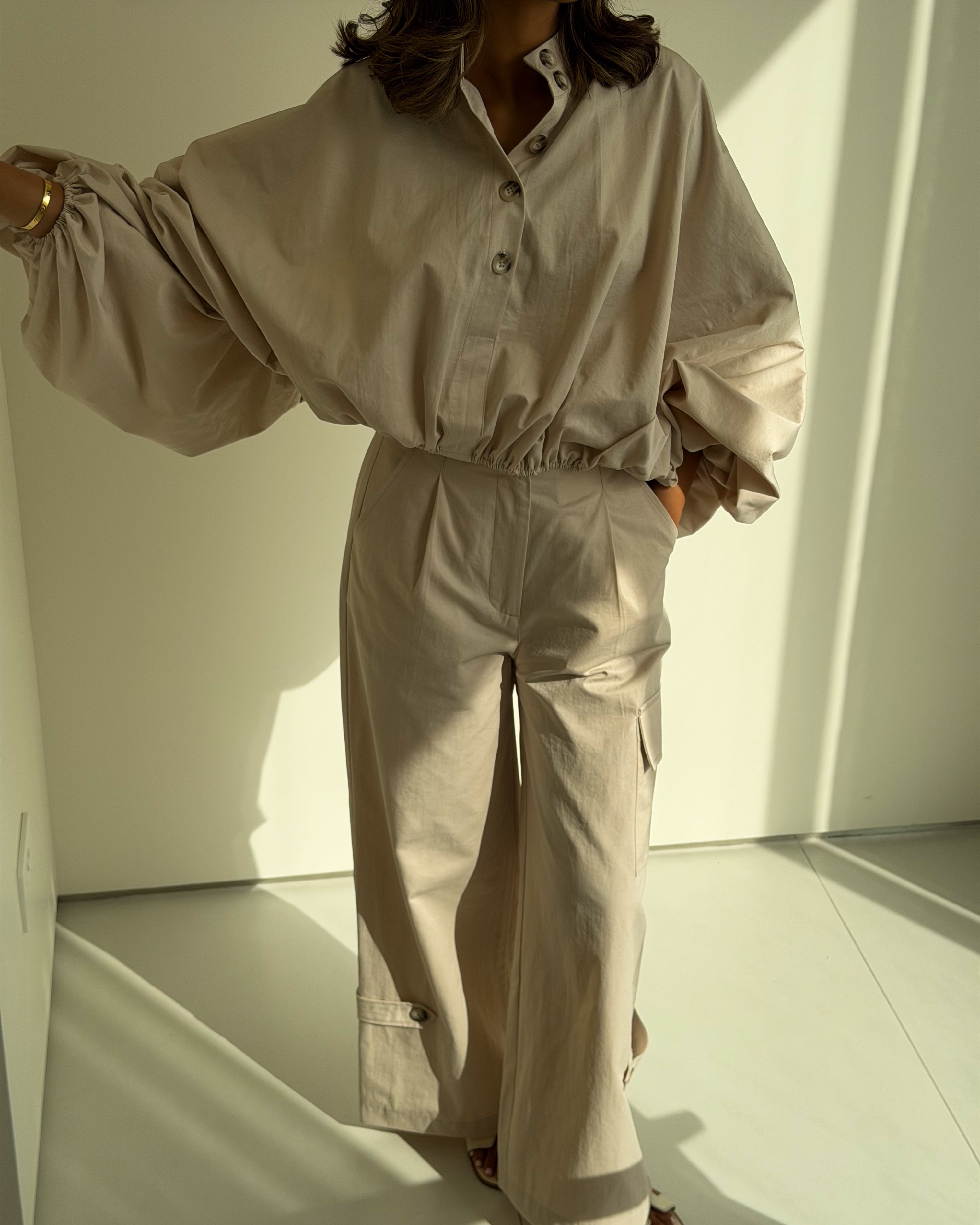 Over Size Comfy Set biege