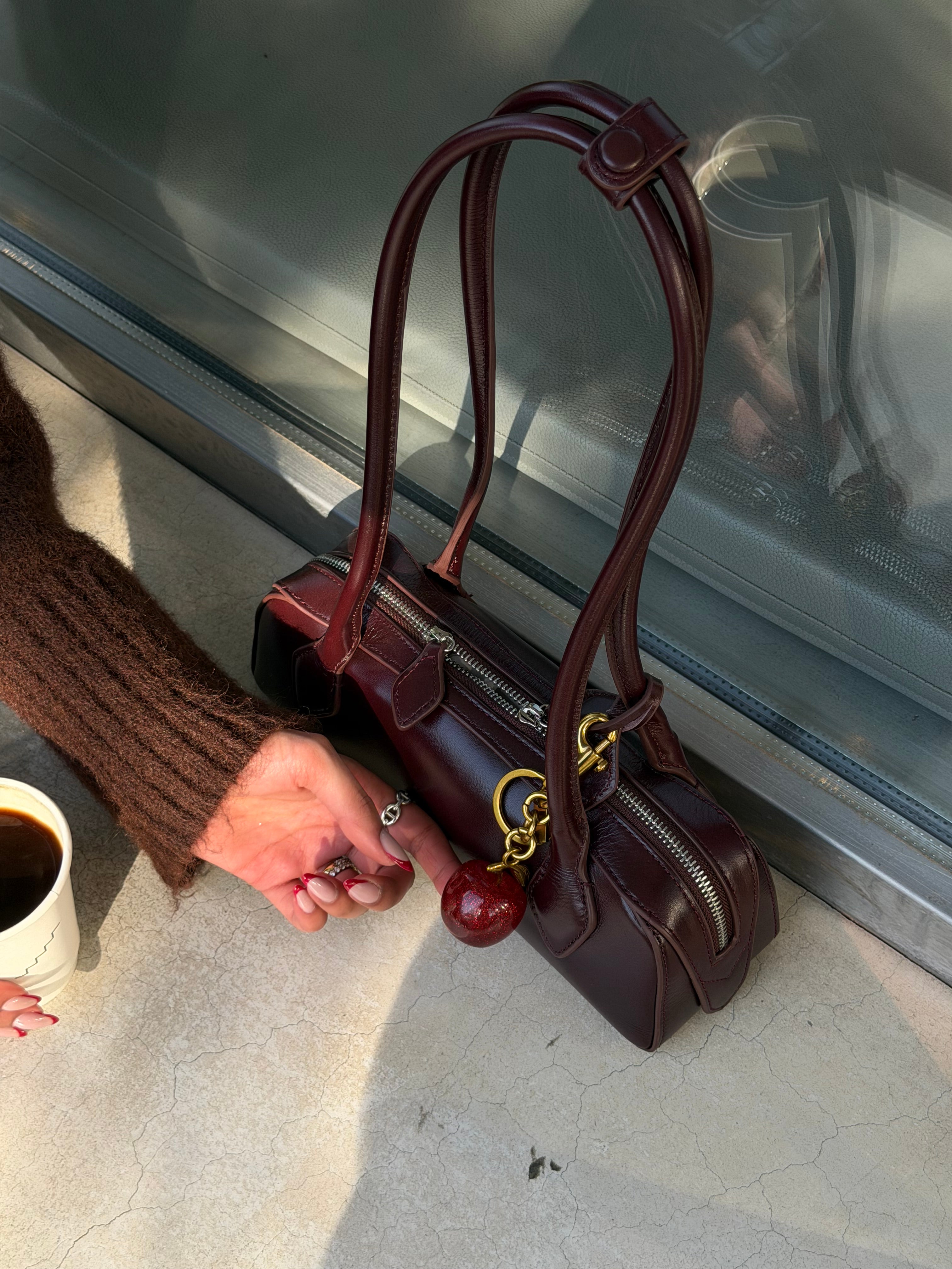 The Muse Burgundy Shoulder Bag