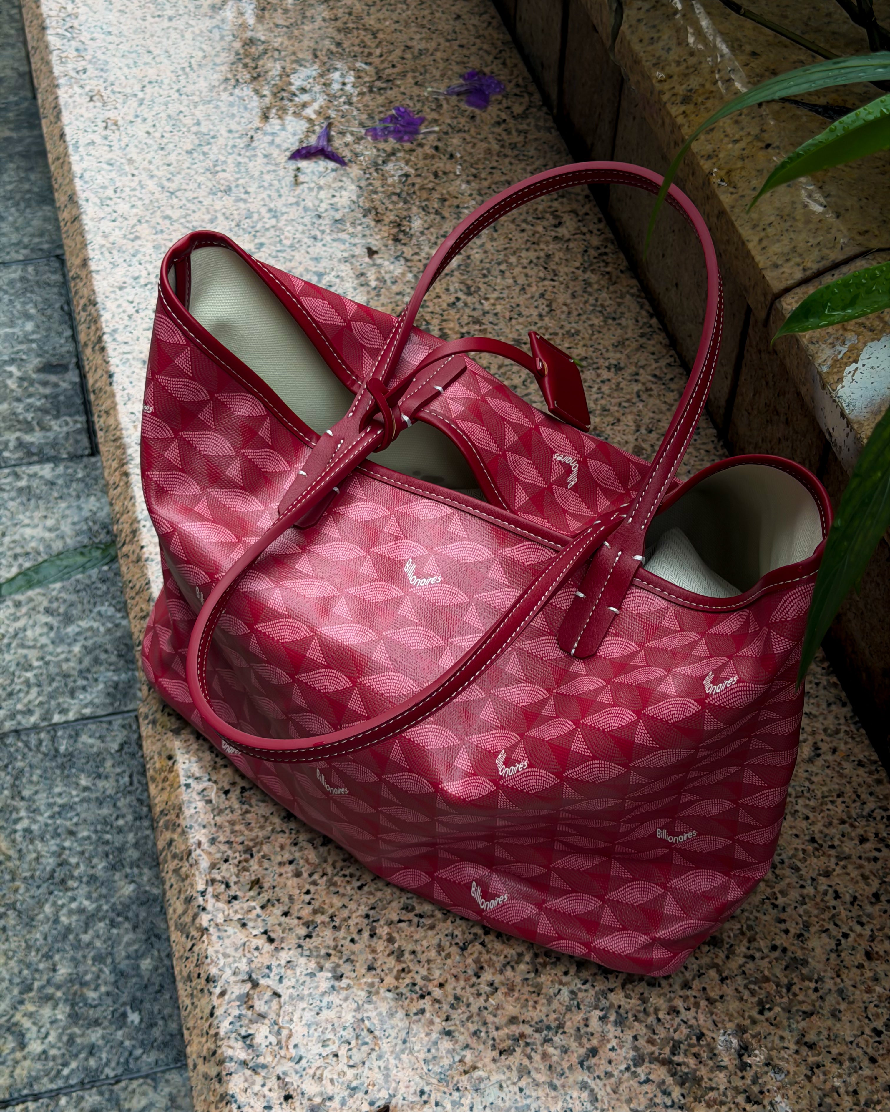 Burgundy Tote Bag
