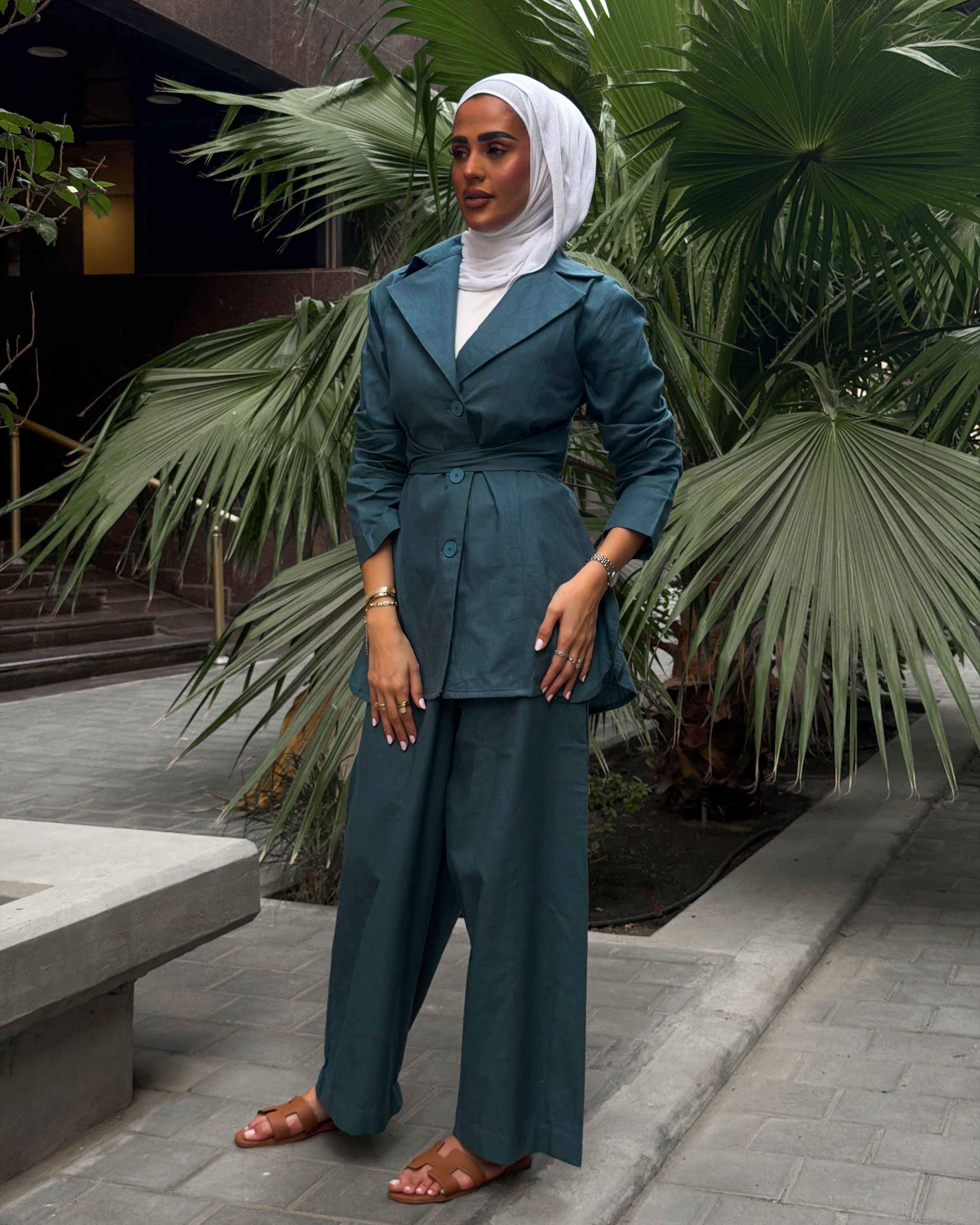Linen Set Dark Blue